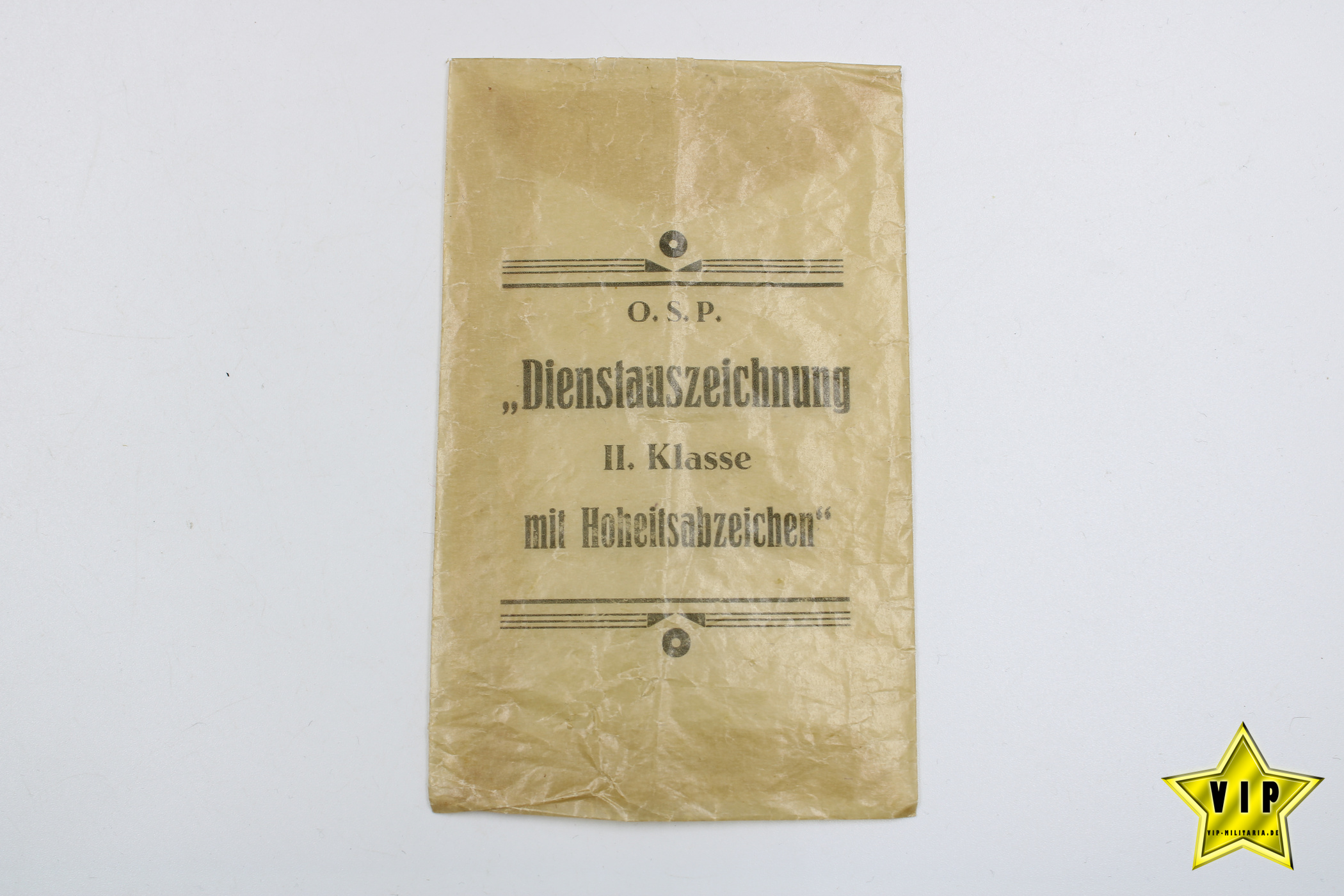 Wehrmacht Dienstauszeichnung in Silber 2. Klasse 18 Jahre mit Heeres Bandadler & Tüte 