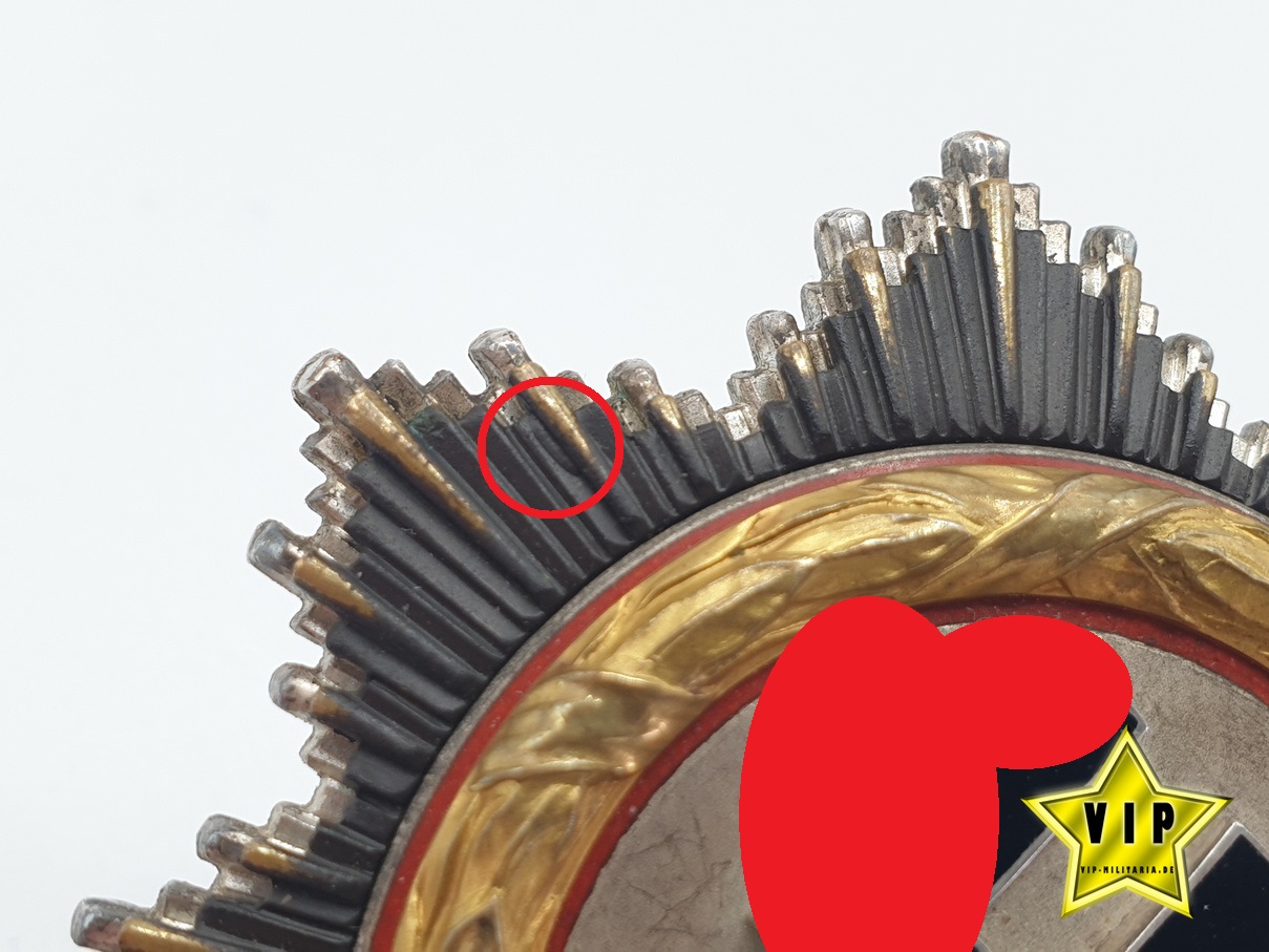 Deutsches Kreuz in Gold Hersteller 20