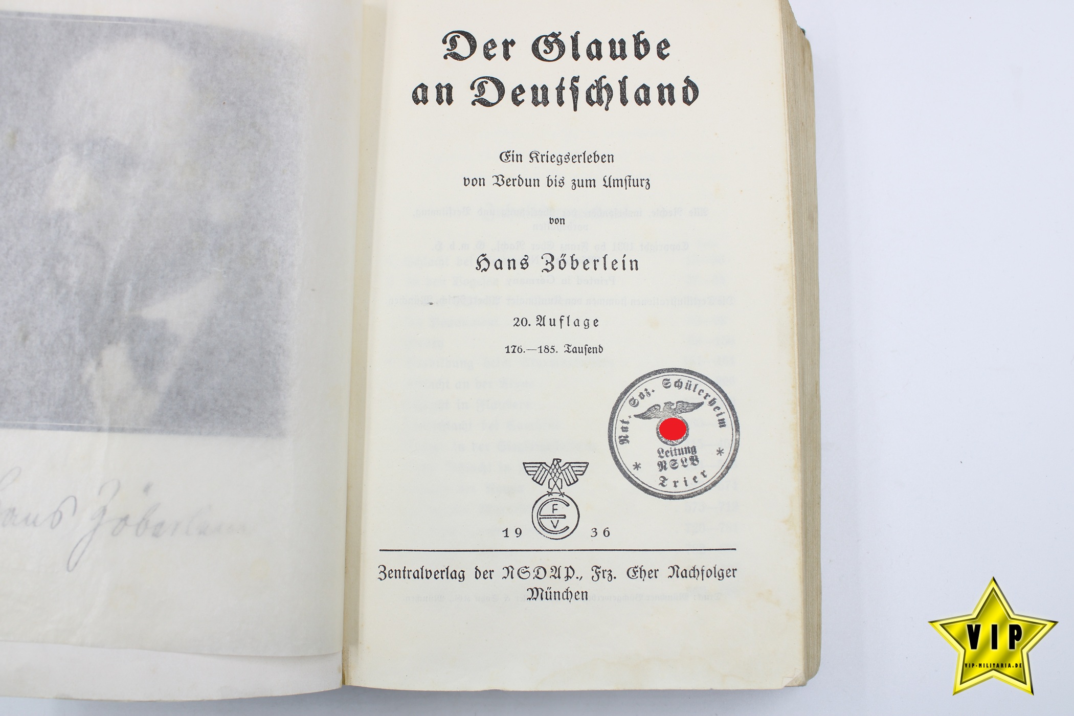 Der glaube an Deutschland von Hans Zöberlein 1936