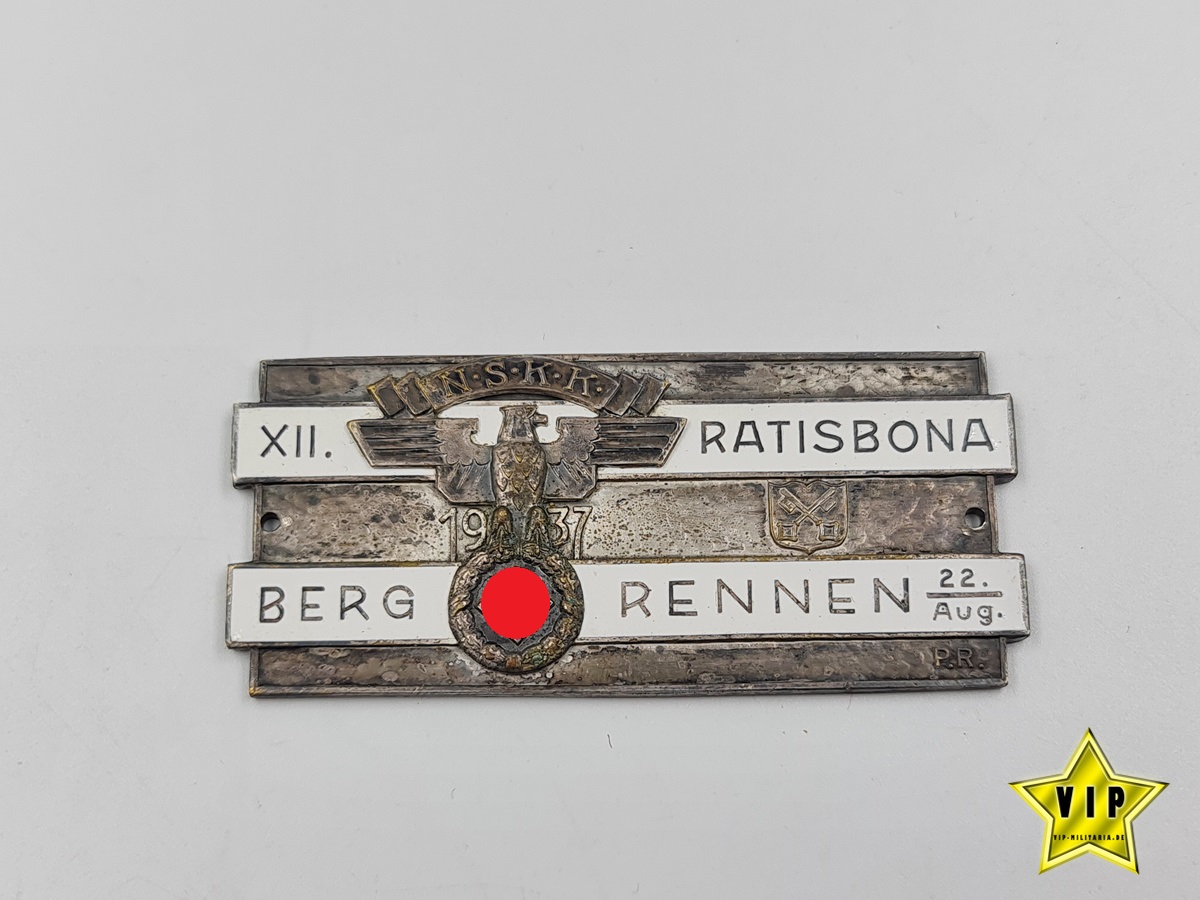 NSKK Ratisbona Plakette Berg Rennen 1937