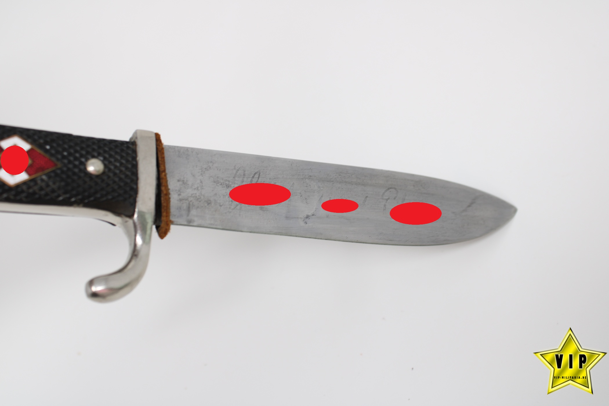 Hj Fahrtenmesser mit Devise Hersteller E. V. S. Solingen