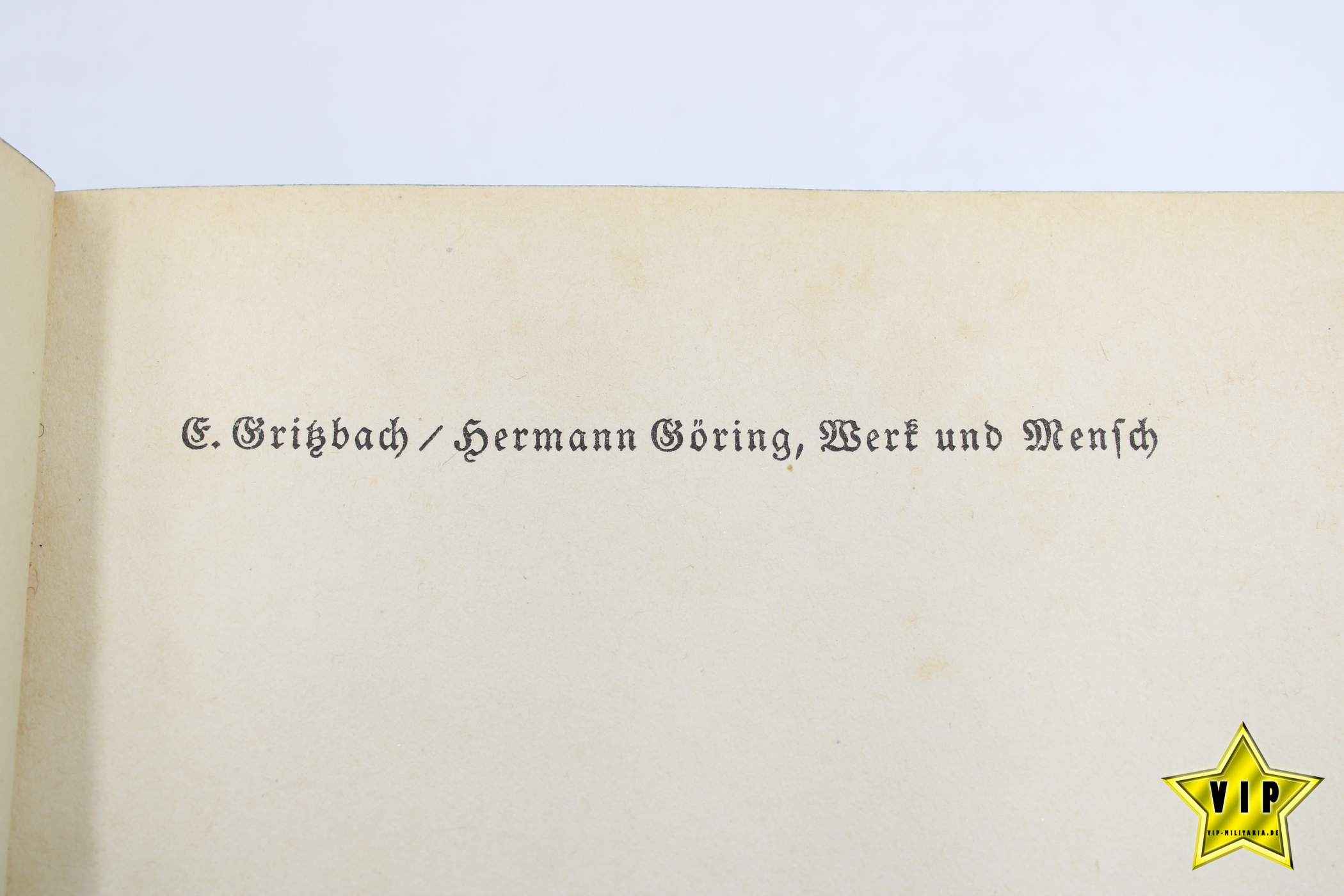 Hermann Göring Werk und Mensch 1939