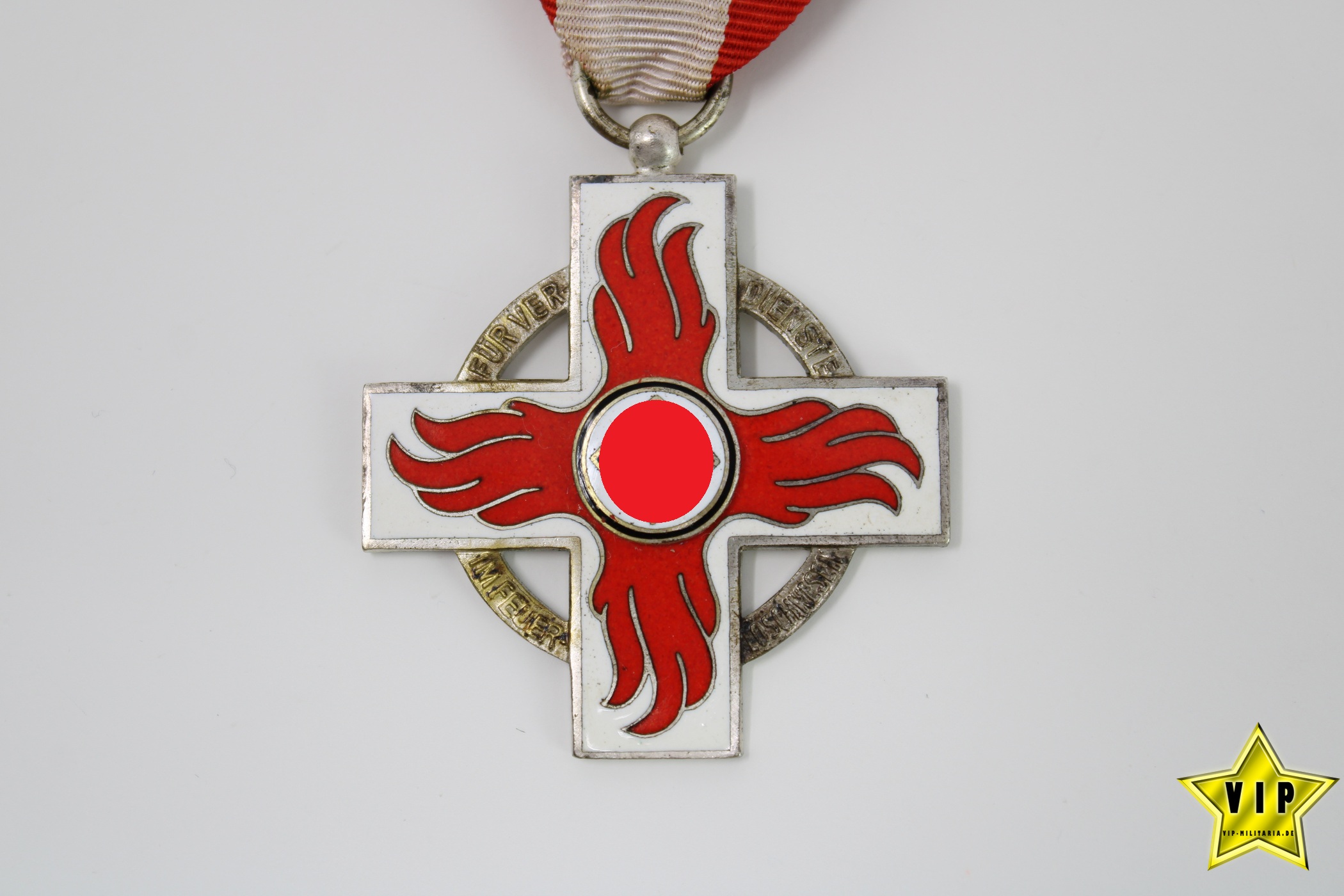 Feuerwehr Ehrenzeichen 2. Stufe mit Hersteller