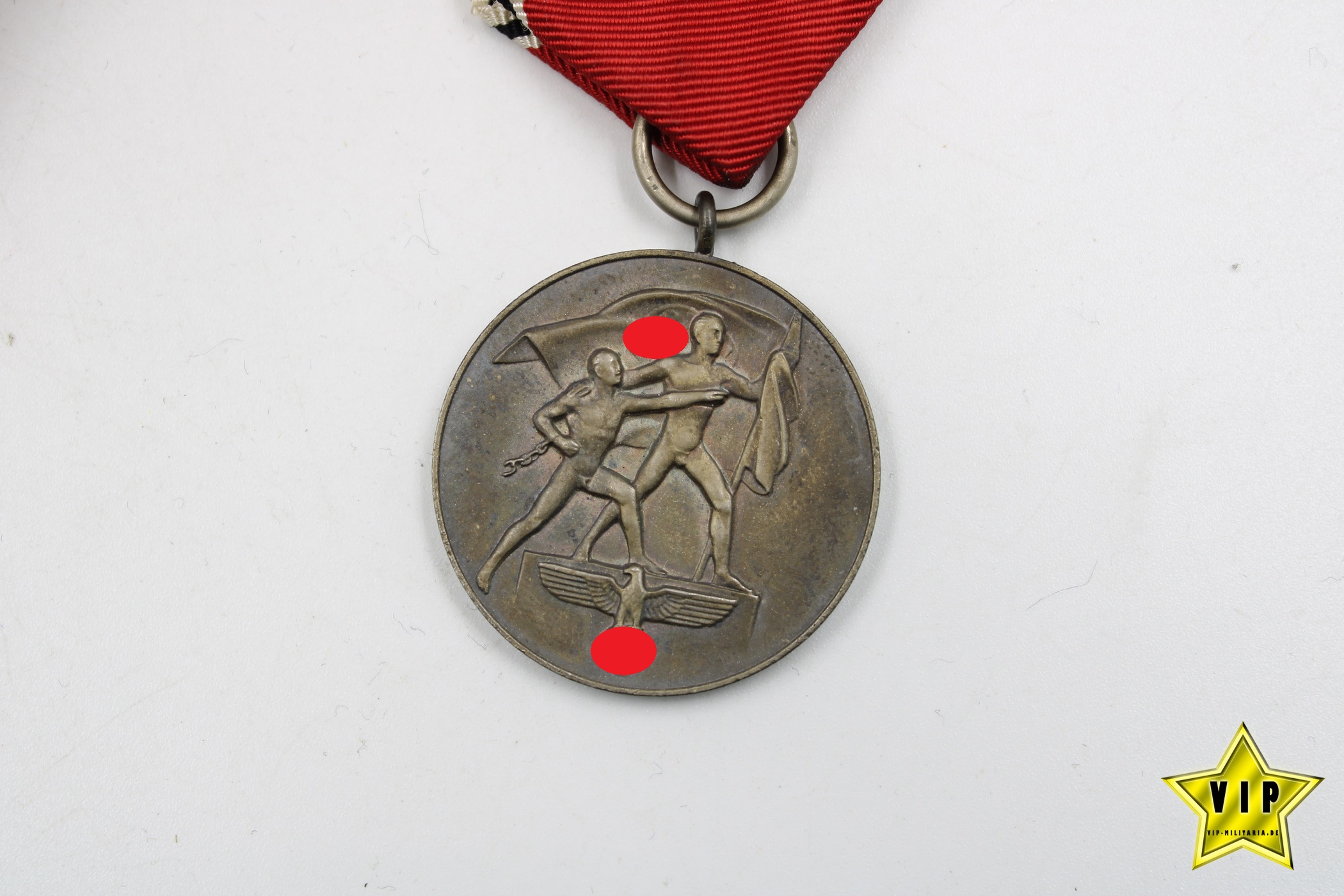 Anschluss Medaille 13. März 1938 Österreich im Verleihungsetui 