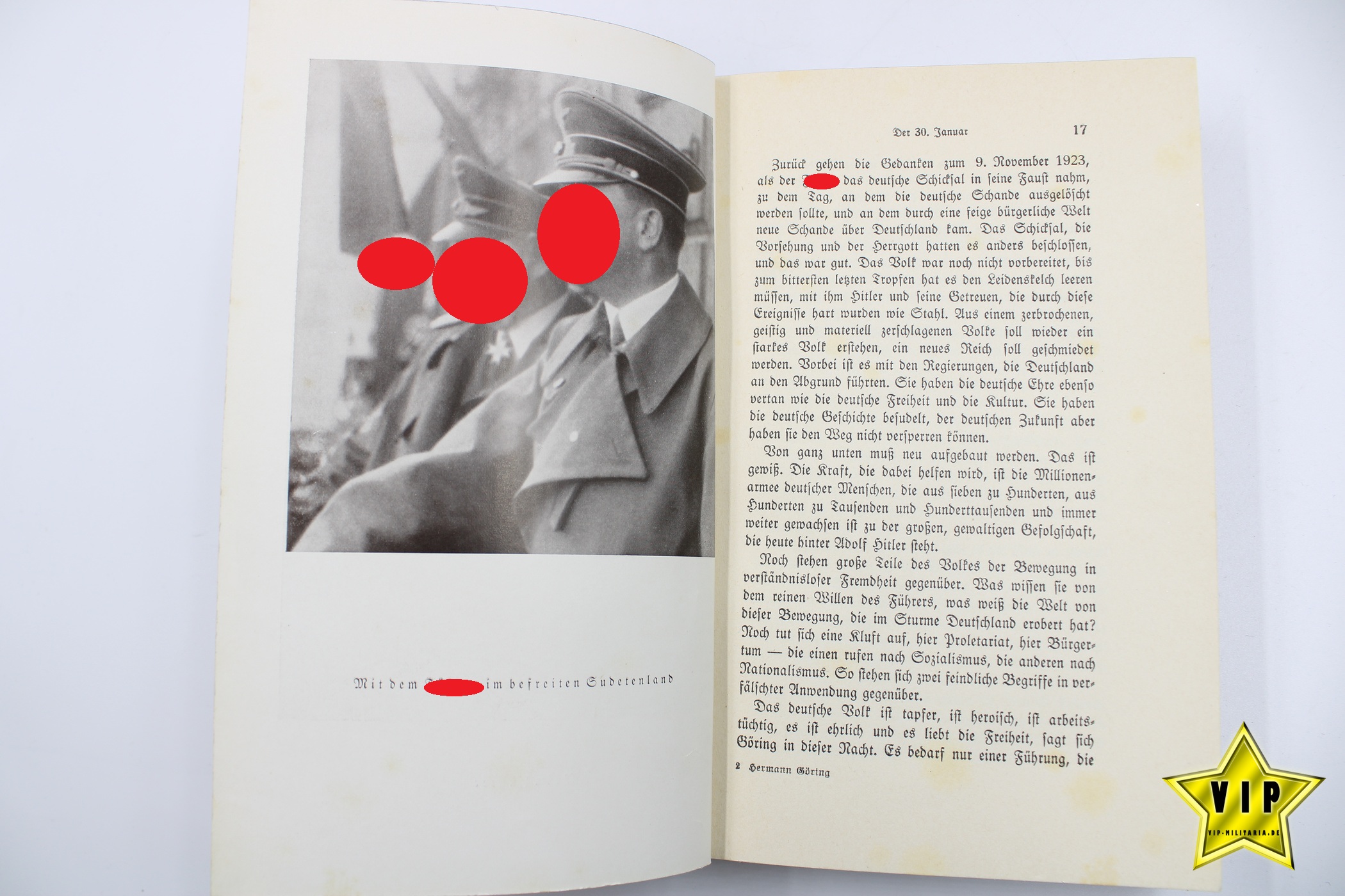 Hermann Göring Werk und Mensch 1939 mit Widmung