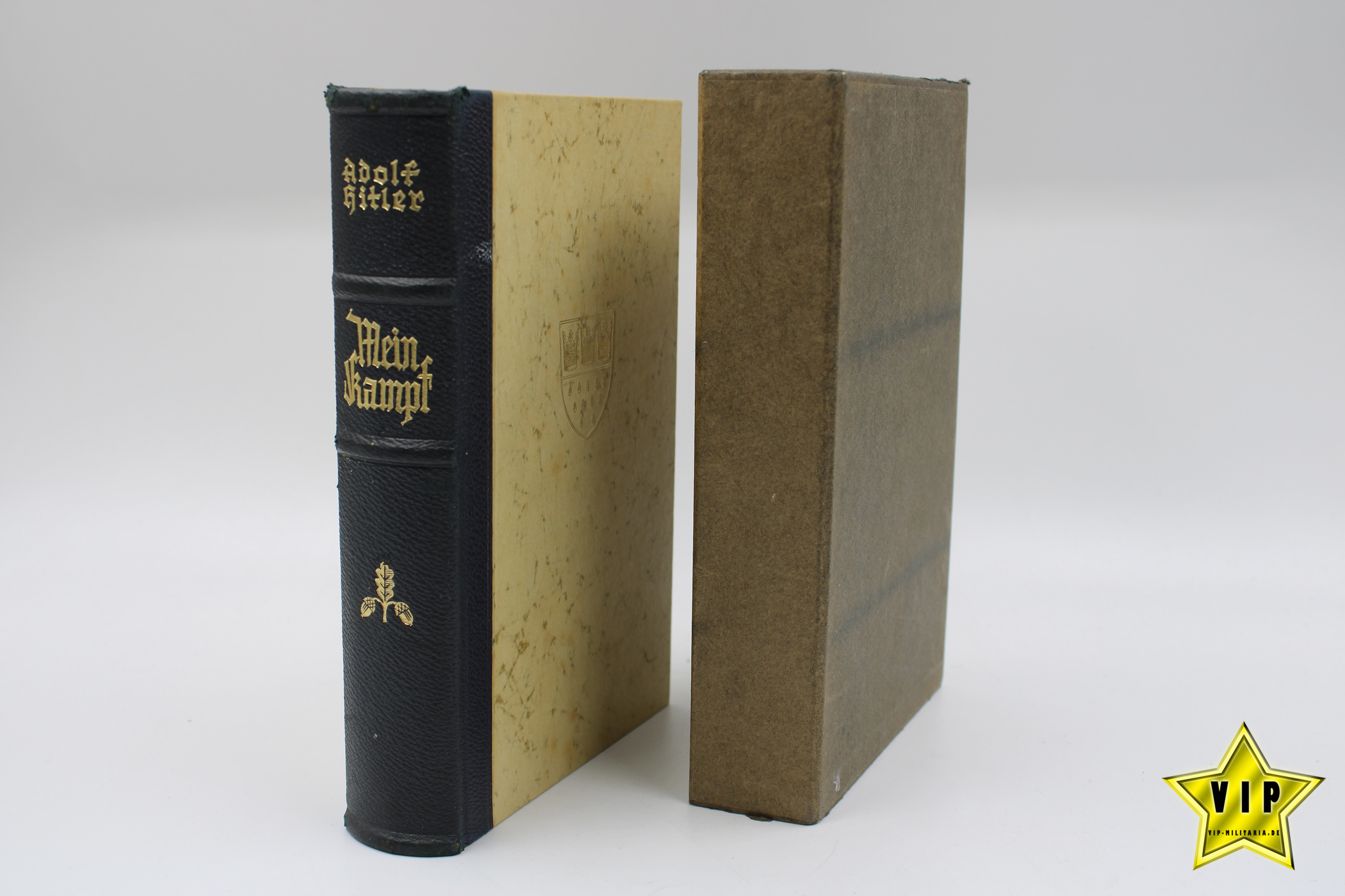 Mein Kampf 1938 Hochzeitsausgabe mit Stadtwappen Köln mit Schuber 