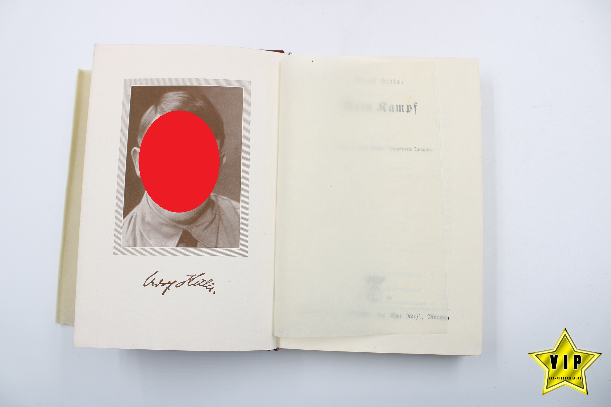 Mein Kampf 1940 Tornisterausgabe mit Widmung