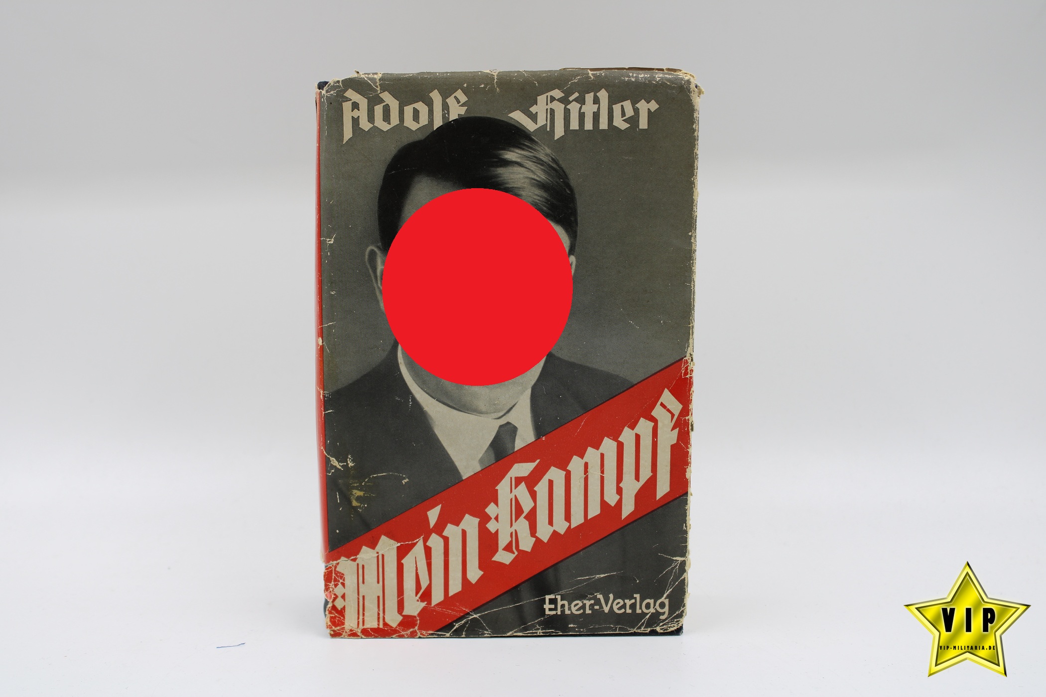 Mein Kampf Volksausgabe 1937 mit Schutzumschlag und Widmung