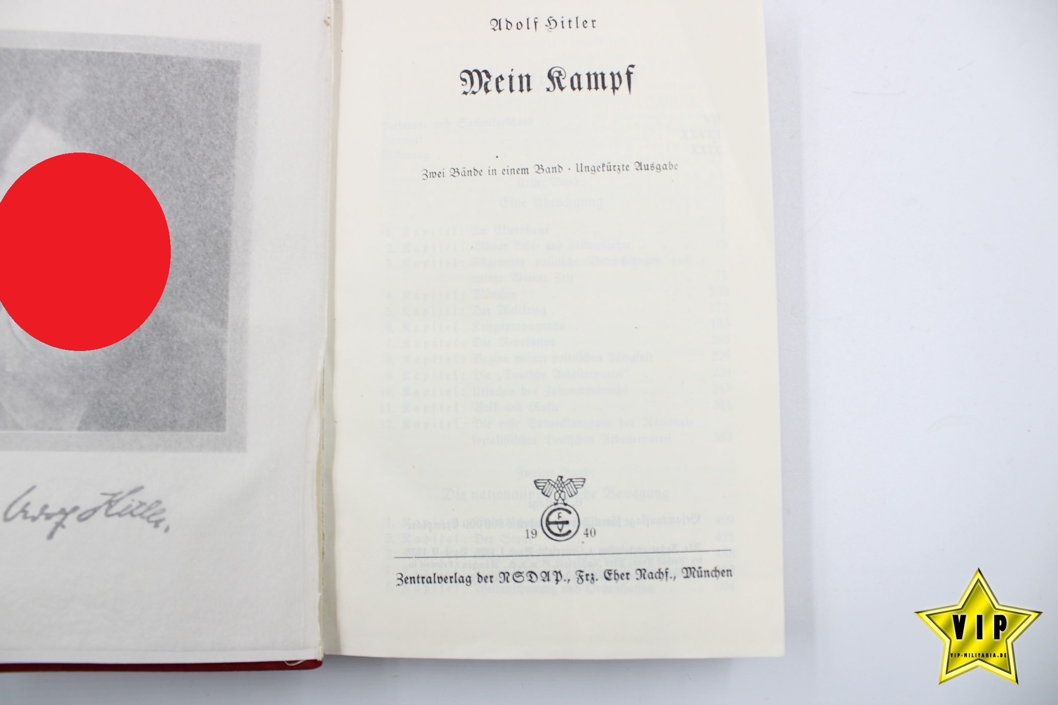 Mein Kampf rote Tornister Ausgabe 1940 Taschenbuch 