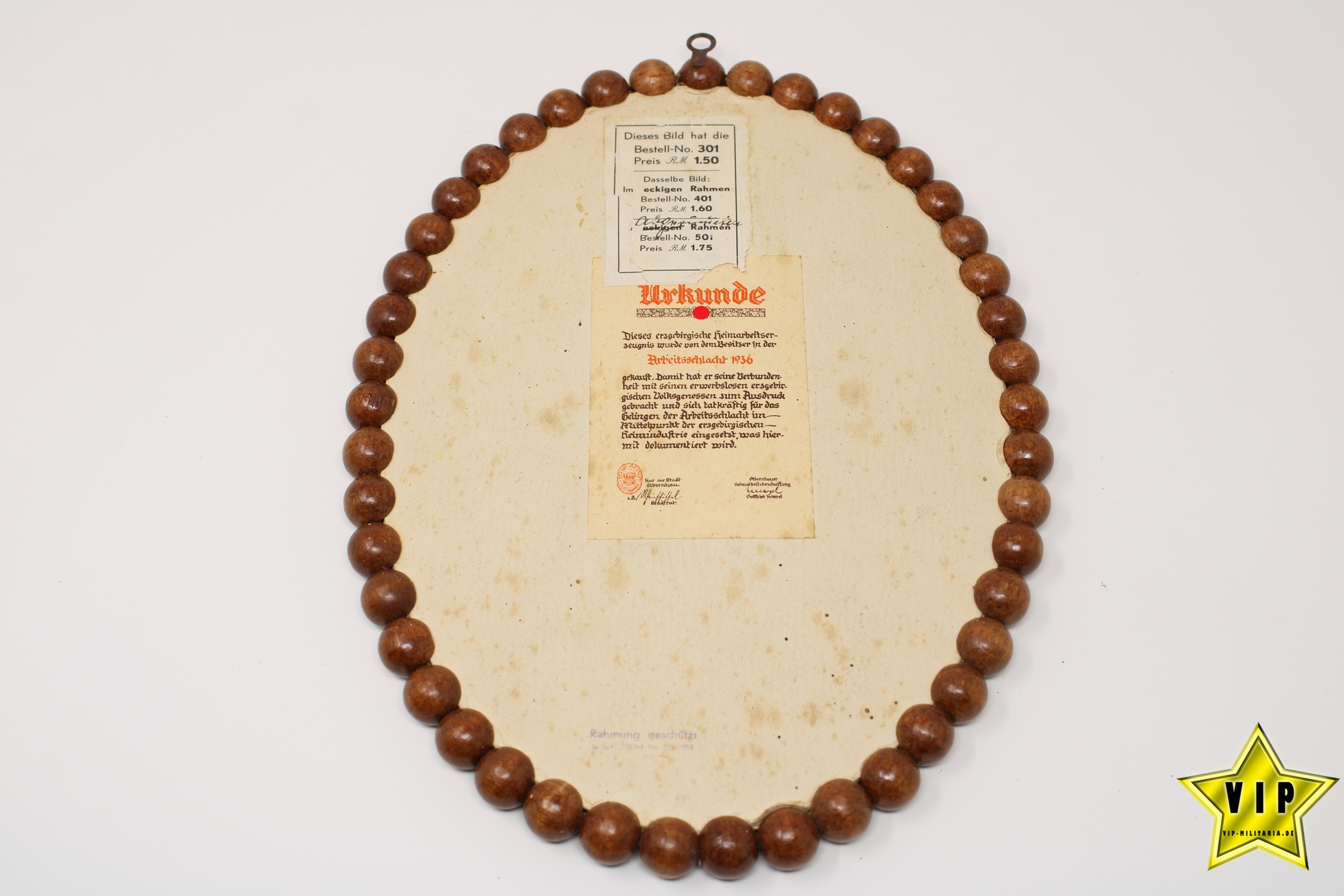 AMTSSTUBENBILD ADOLF HITLER GERAHMT