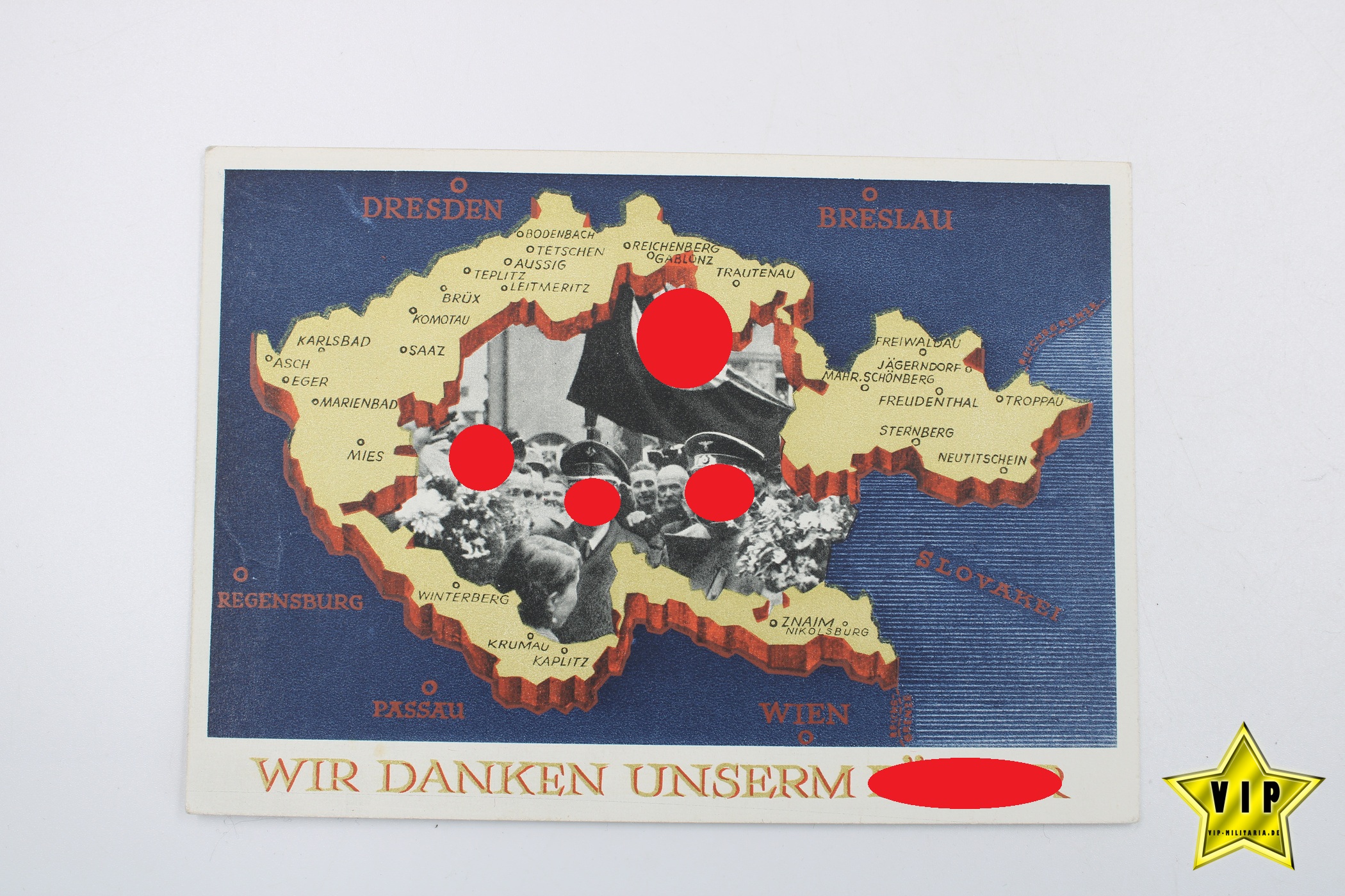 Postkarte Adolf Hitler