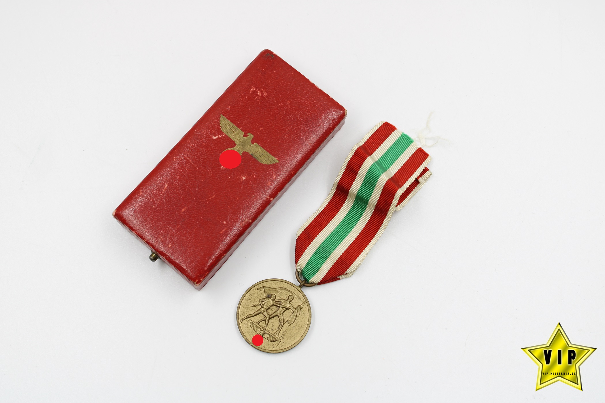 Memelland Medaille 1939 Hersteller H.C. im Etui
