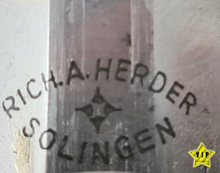 Heeresoffiziers Dolch " Rich. A. Herder, Solingen "