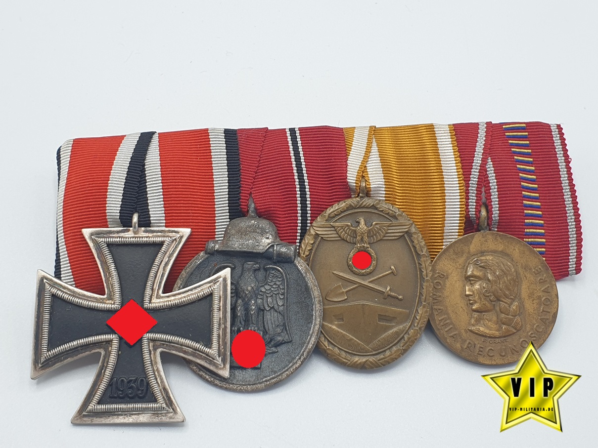 4- fach Spange Krimschild Träger, Eisernes Kreuz 2. Klasse 4- fach Spange Krimschild Träger, Eisernes Kreuz 2. Klasse