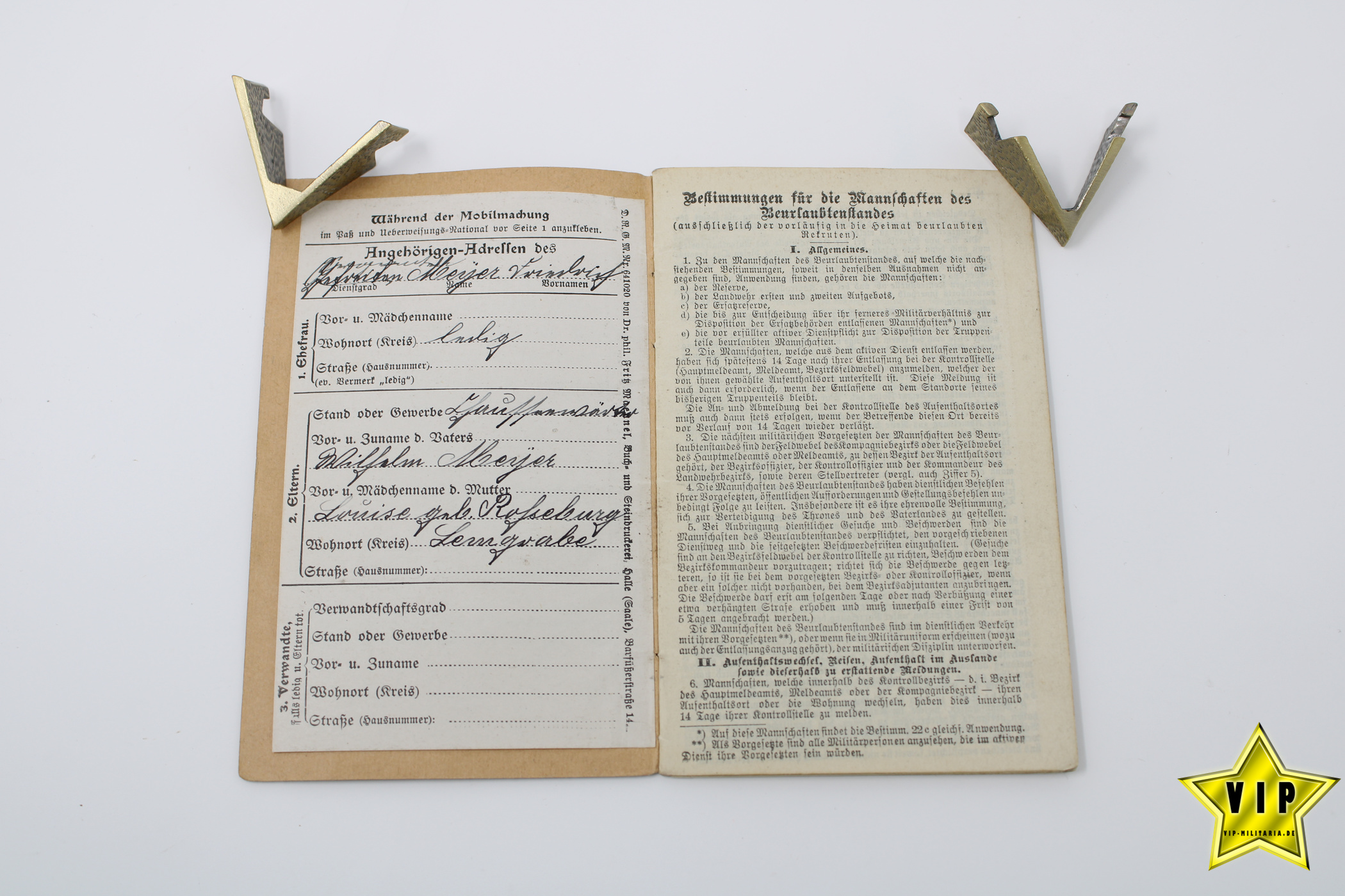 1. Weltkrieg und 3. Reich Eisernes Kreuz 1914 Nachlass einer Person