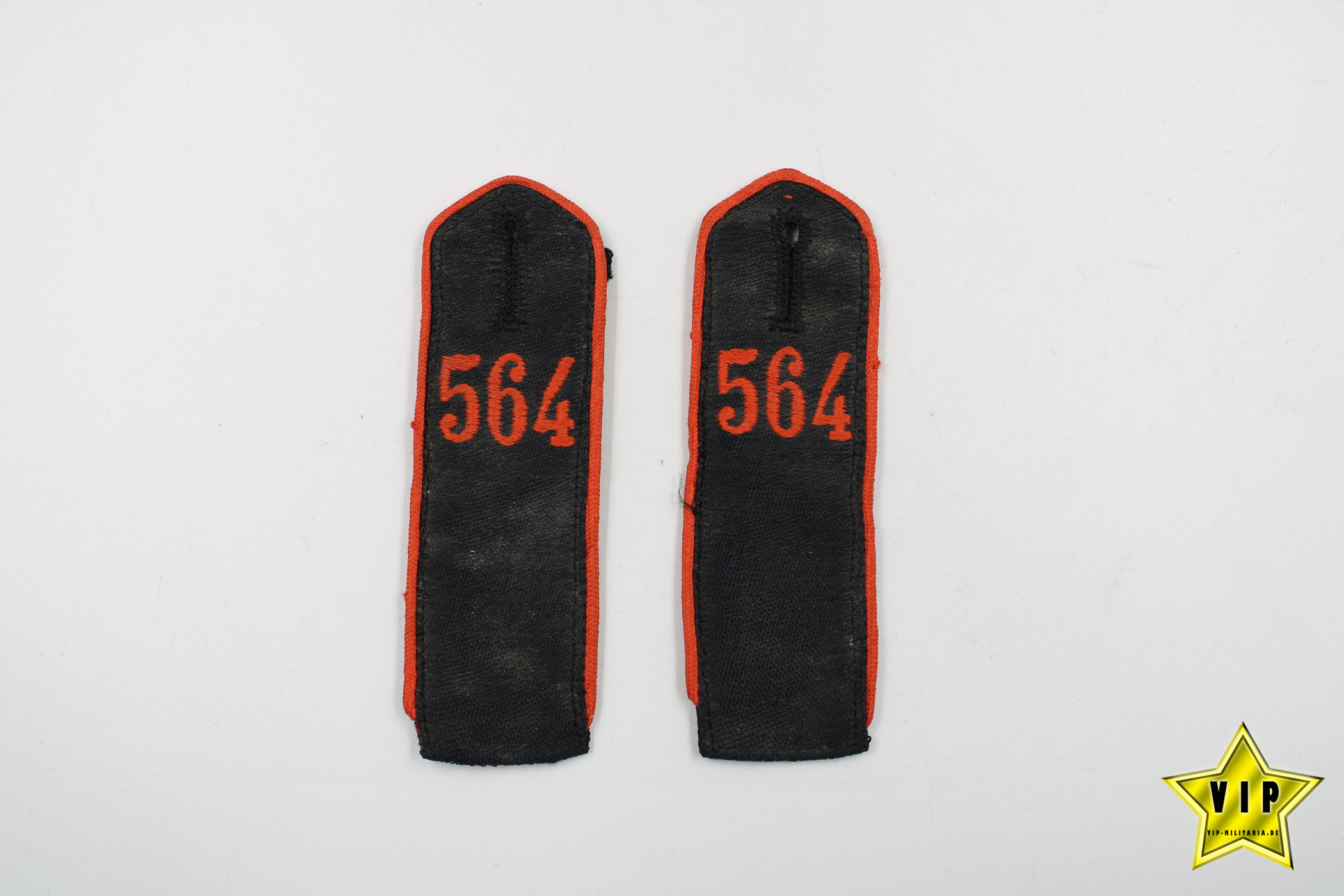 Hitlerjugend HJ Schulterklappen Bann 564 mit RZM Etikett 