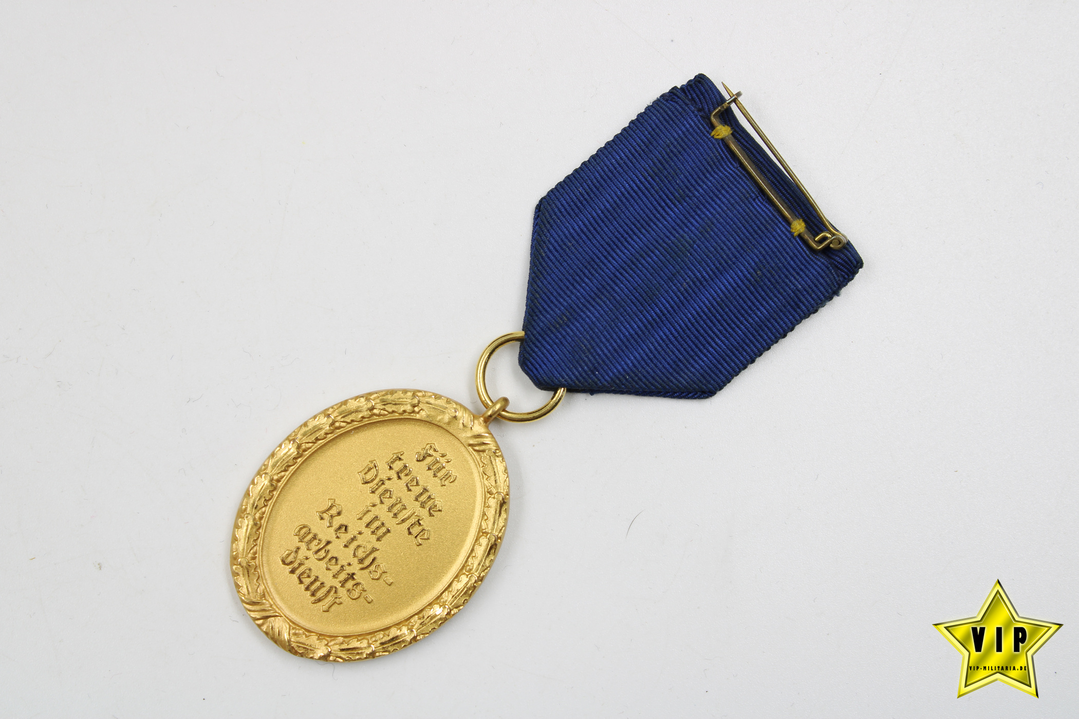 RAD Dienstauszeichnung in Gold für Männer 1.Stufe mit Bandadler