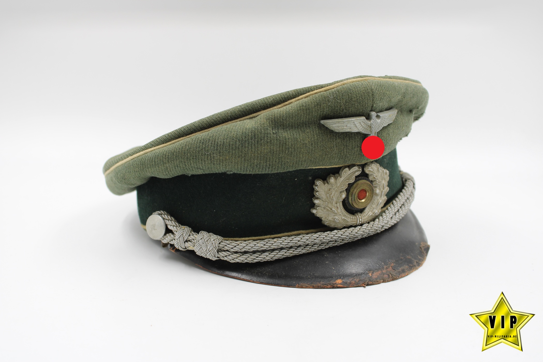 Infanterie Offizier Schirmmütze Dachbodenfund