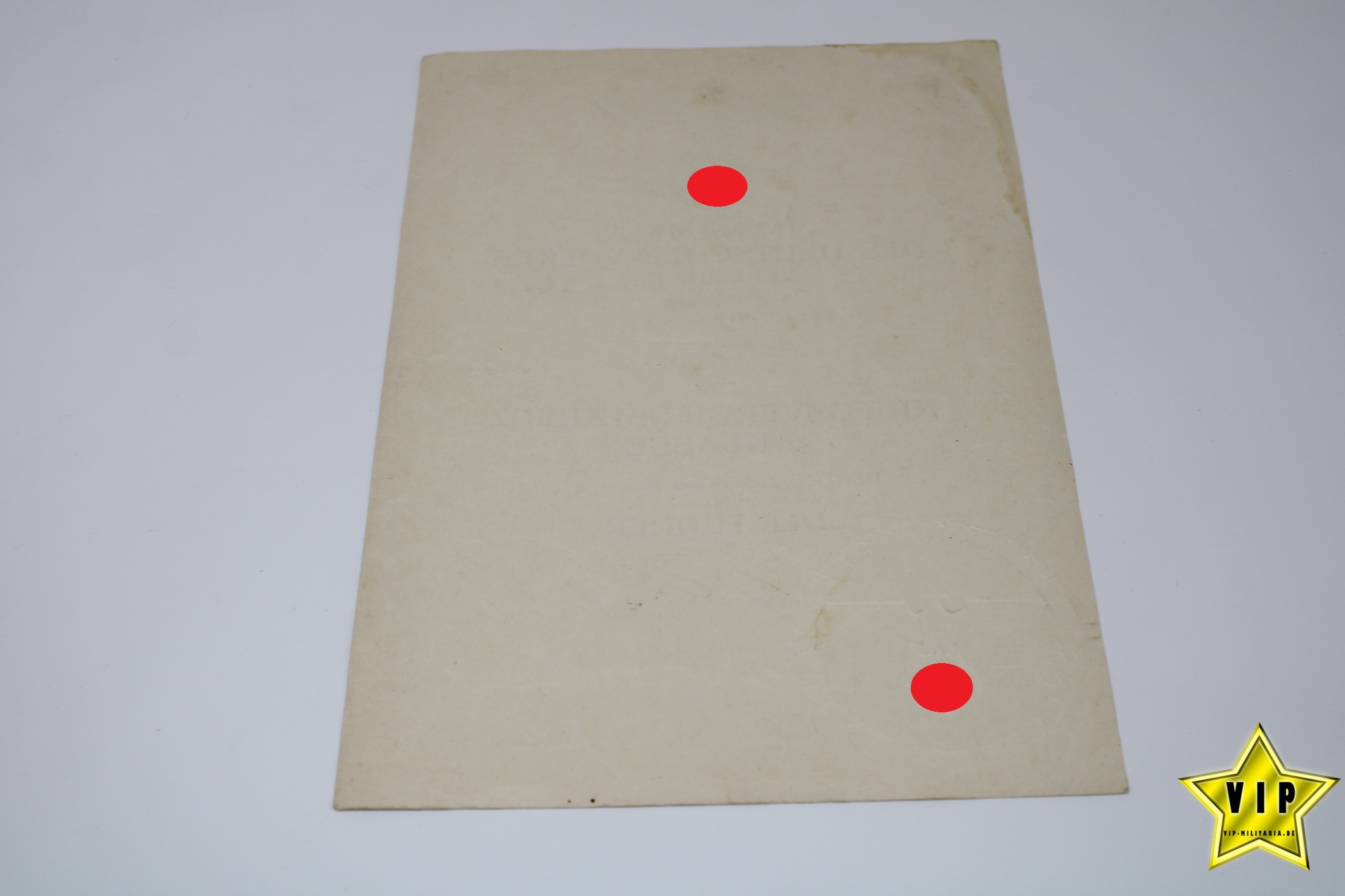 Kriegsverdienstkreuz 1939 ohne Schwerter 2. Klasse mit Verleihungsurkunde