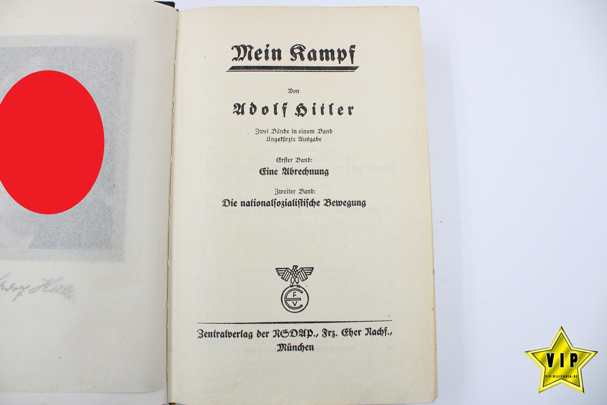 Mein Kampf 1942 mit Stadtwappen Kreis Unterwesterwald