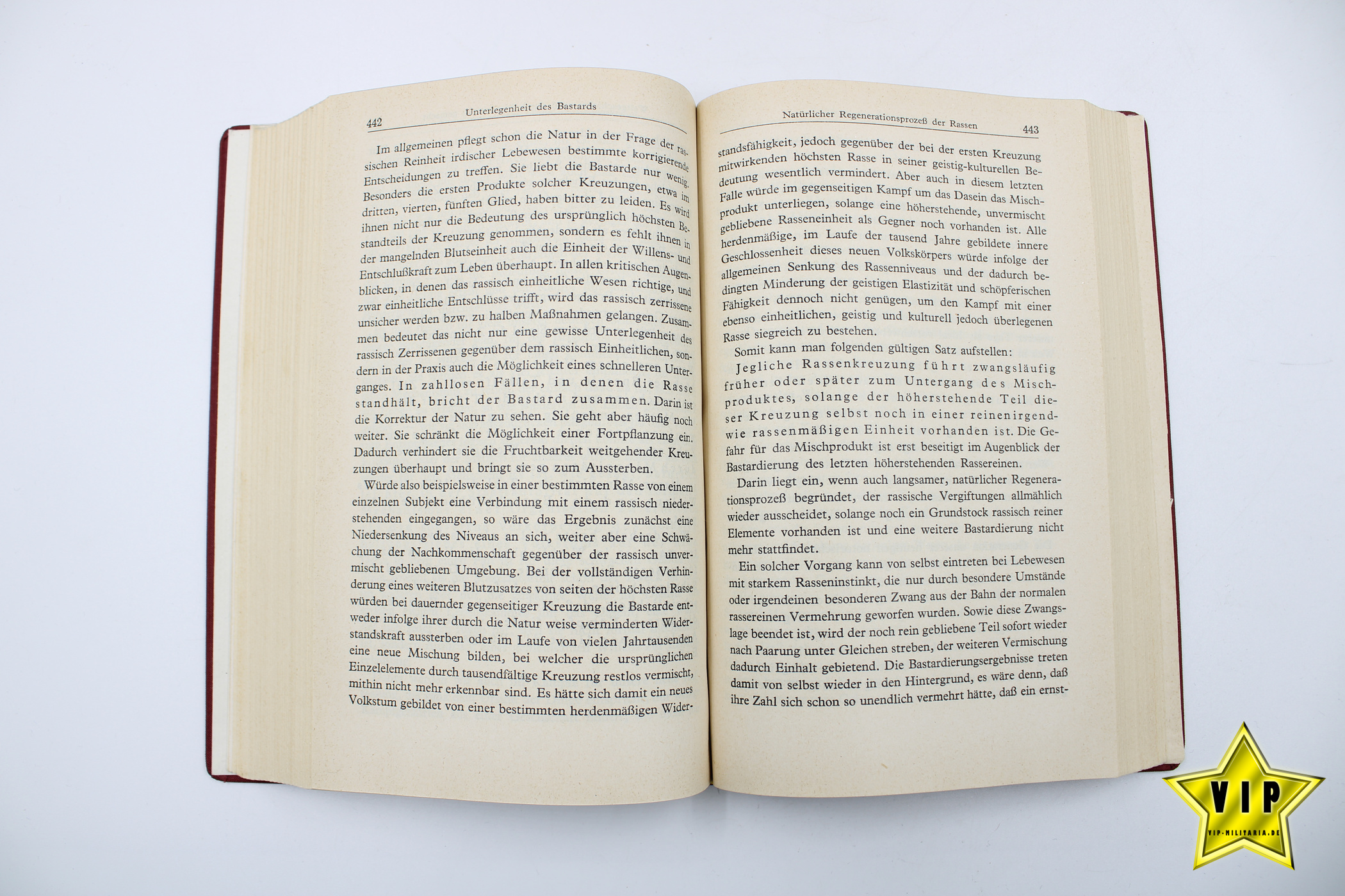 Mein Kampf rote Tornister Ausgabe 1942 Taschenbuch in Lateinschrift