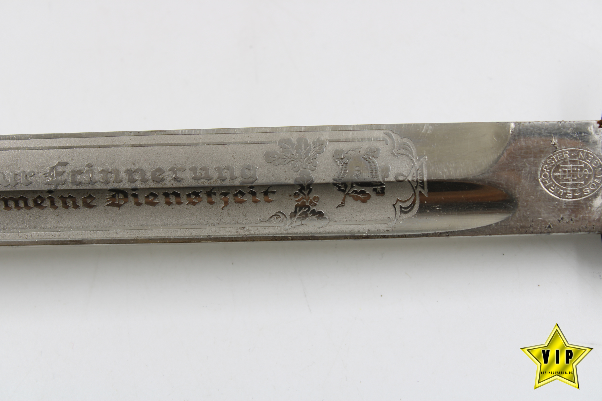 Ausgehbajonett mit Klingenäzung Hersteller E.&F. Hörster, Solingen