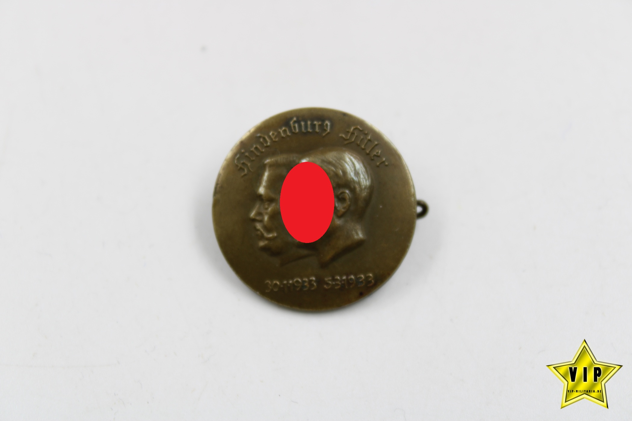 NSDAP Bronzeabzeichen Adolf Hitler-Hindenburg 1933 