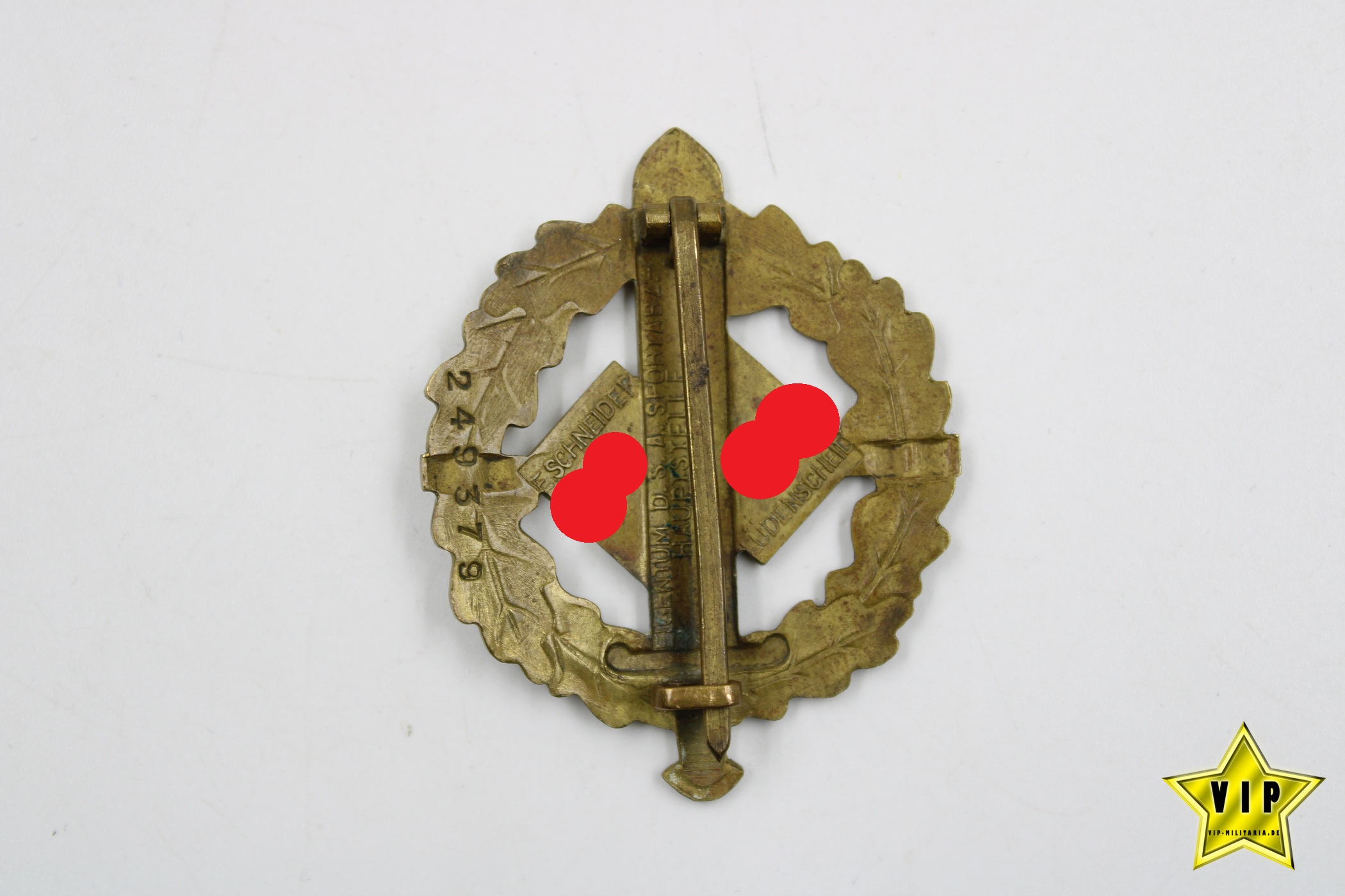 SA Sportabzeichen in Bronze Mitgliedsnummer 249379