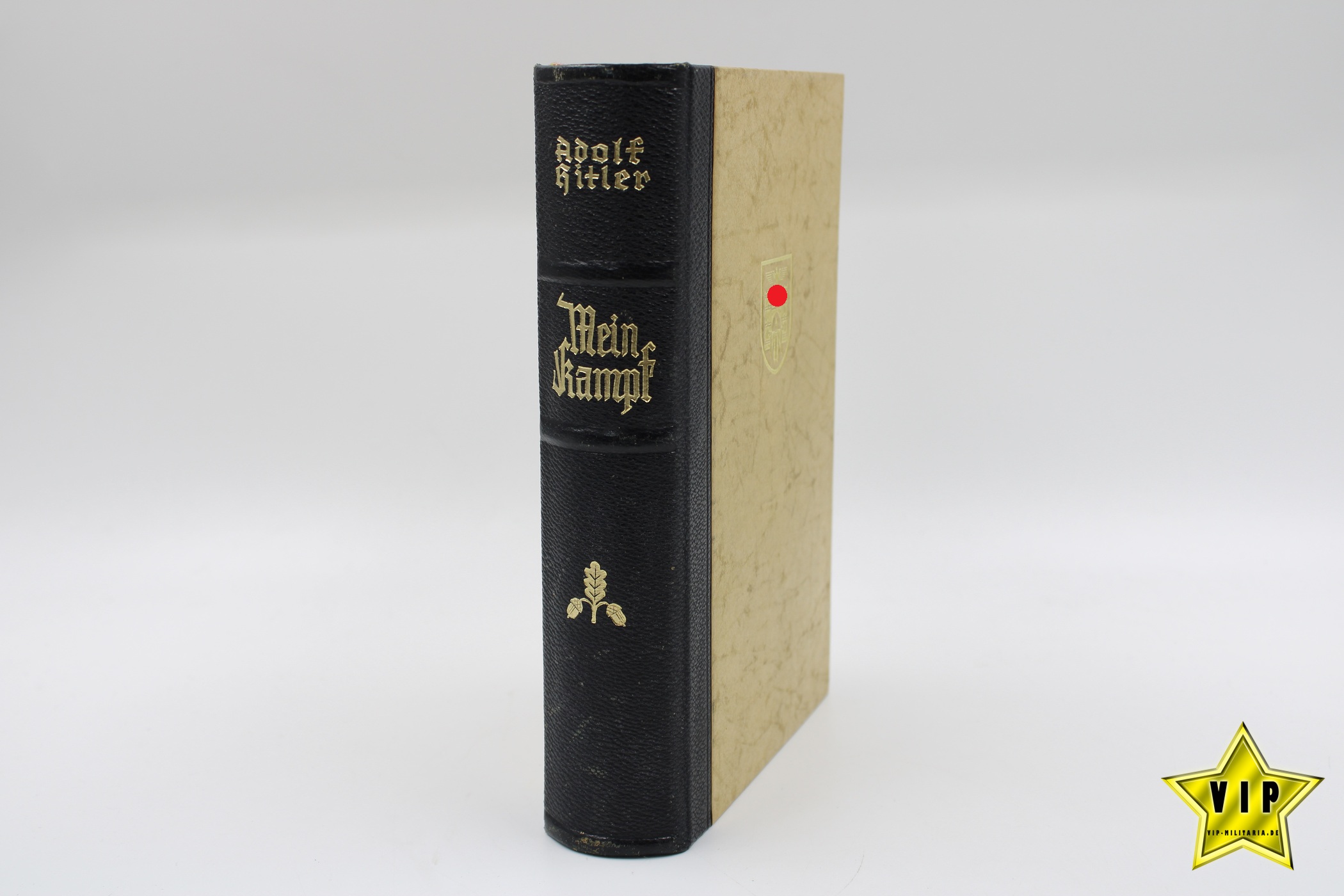 Mein Kampf 1939 Hochzeitsausgabe mit Stadtwappen München im Schuber