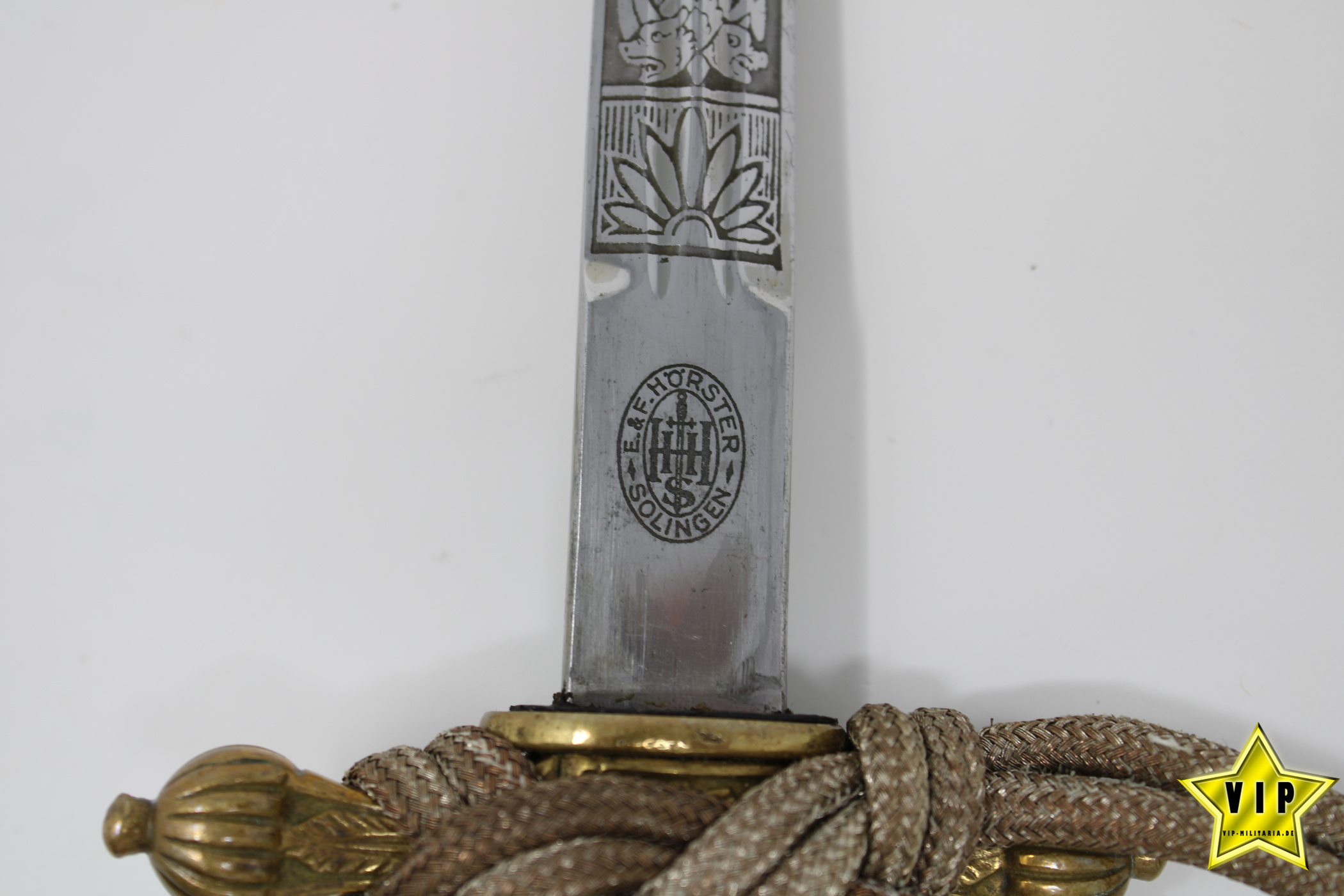 Wehrmacht Marine Offiziersdolch E. & F. Hörster, Solingen