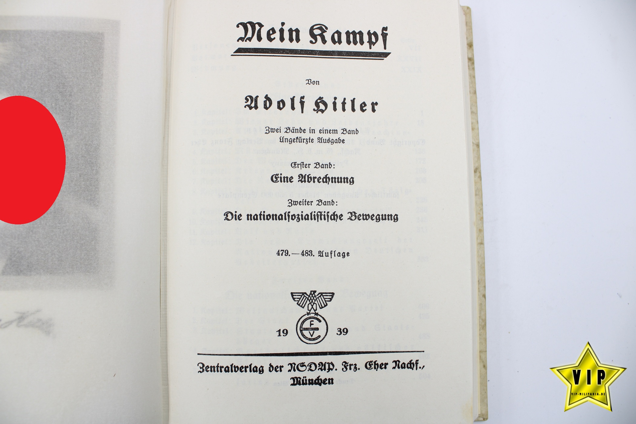 Mein Kampf 1939 mit Goldschnitt