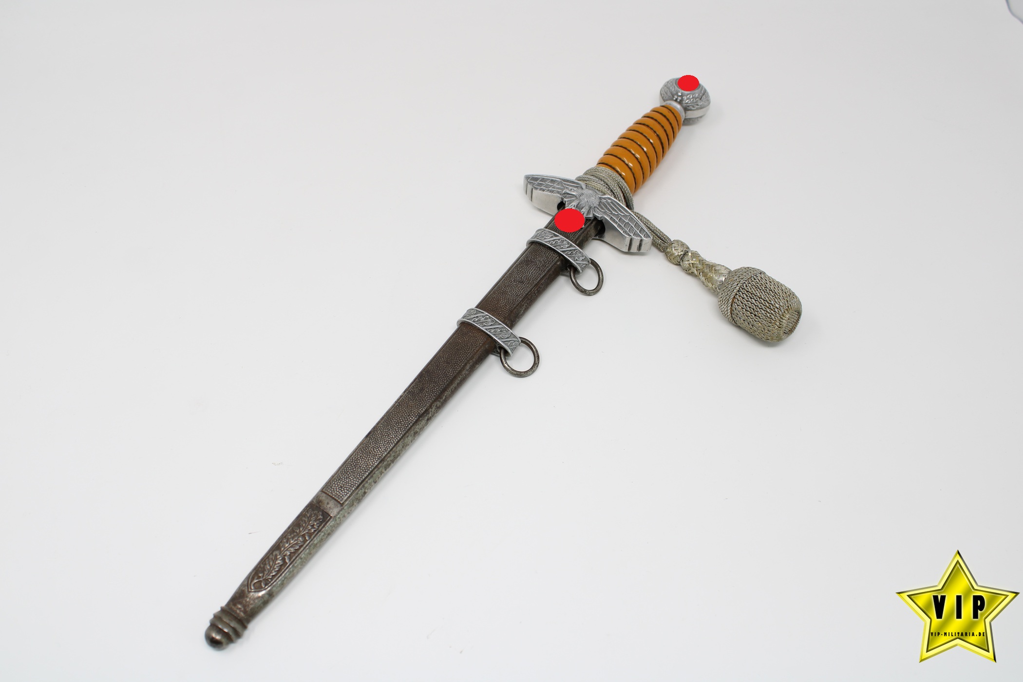 WEHRMACHT LUFTWAFFE OFFIZIERSDOLCH DES HERSTELLERS TIGER SOLINGEN