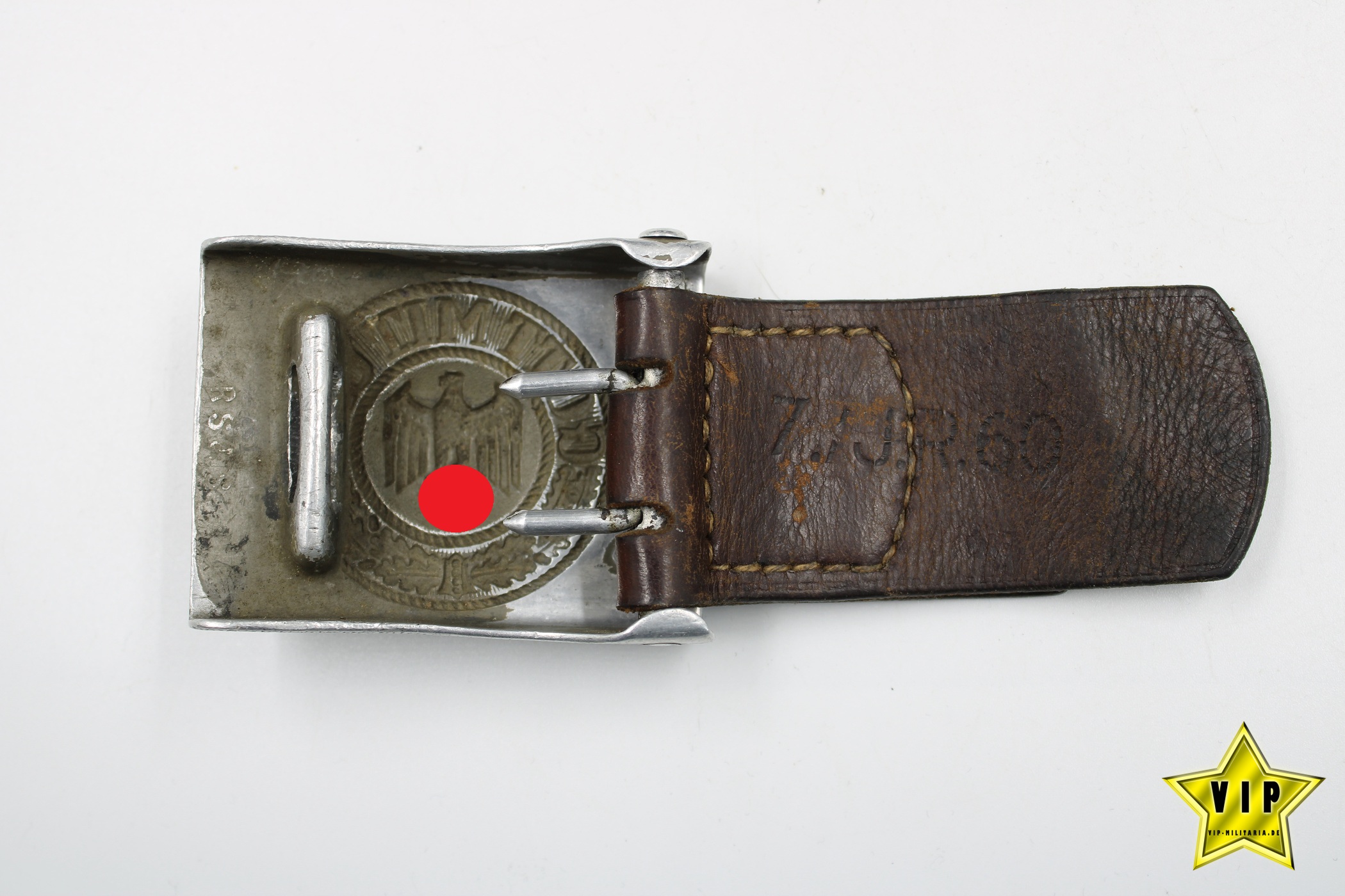 Wehrmacht Heer Koppelschloss mit Hersteller und Einheit