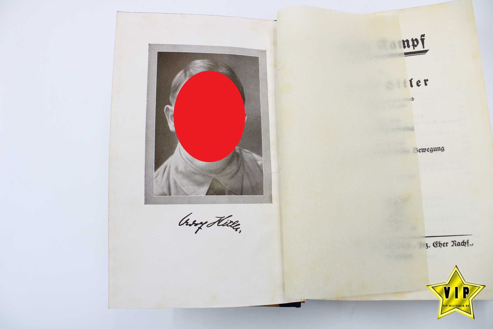 Mein Kampf 1940 Hochzeitsausgabe mit Widmung der Stadt Preetz
