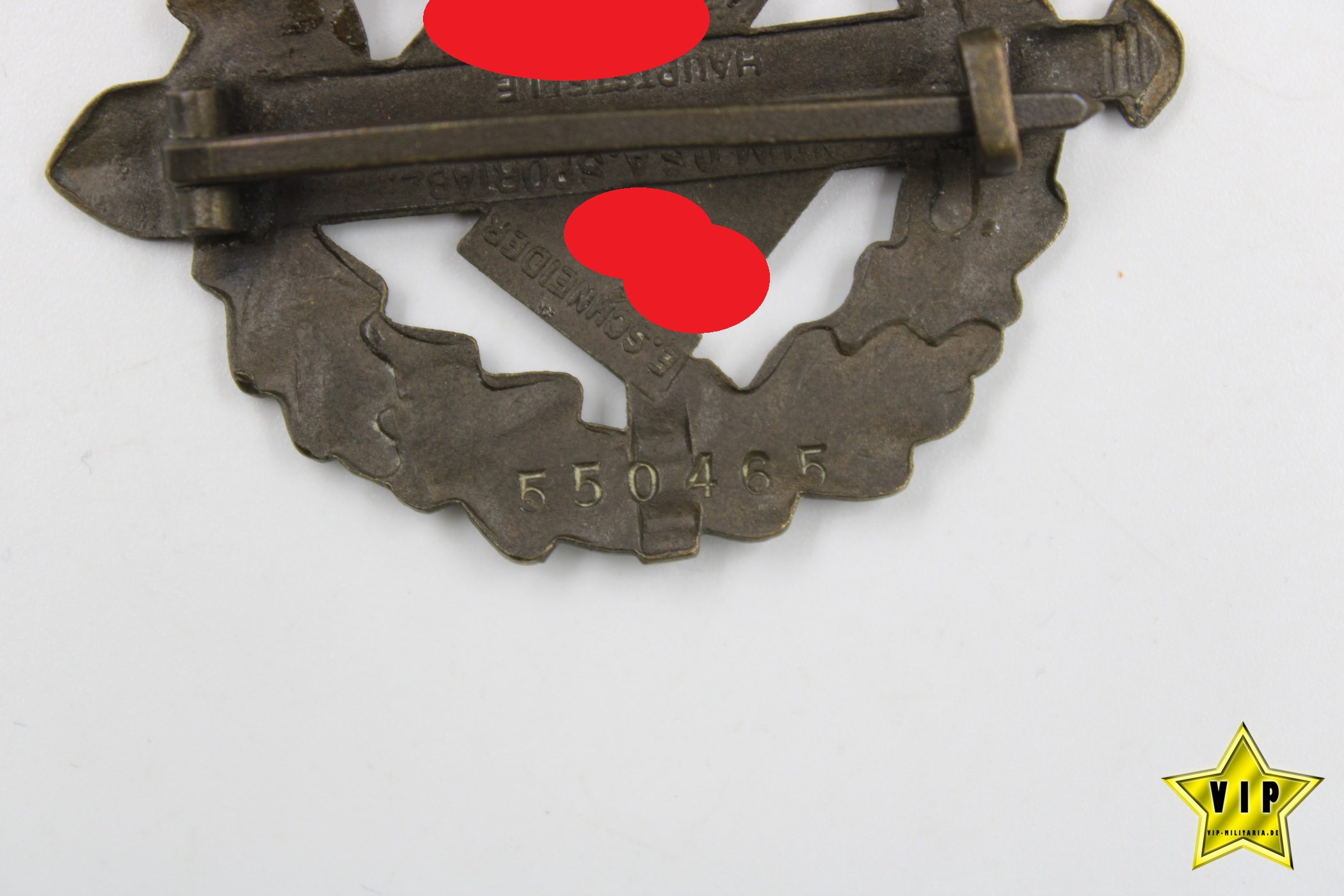 SA Sportabzeichen in Bronze Mitgliedsnummer 550465