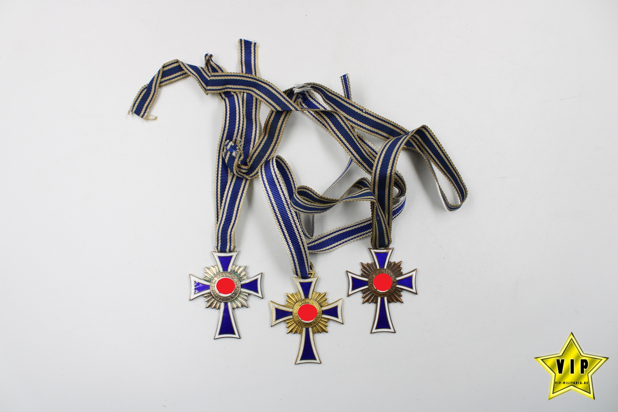 Mutterkreuz Gold+Silber+Bronze