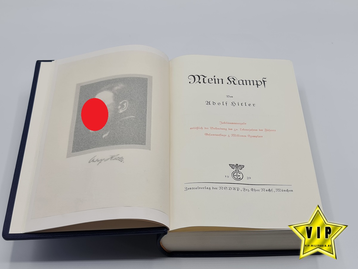 Adolf Hitler " Mein Kampf " Jubiläumsausgabe im Schuber