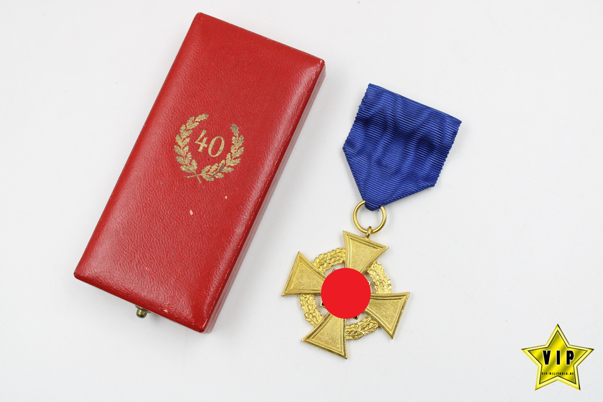 Treuedienst Ehrenzeichen in Gold 40 Jahre im Etui 