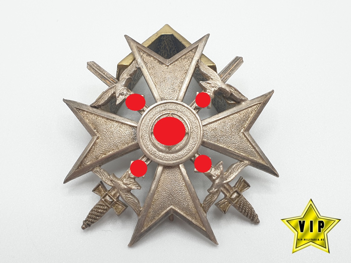 Spanienkreuz mit Schwertern in Silber Hersteller L/13 Spanienkreuz mit Schwertern in Silber Hersteller L/13