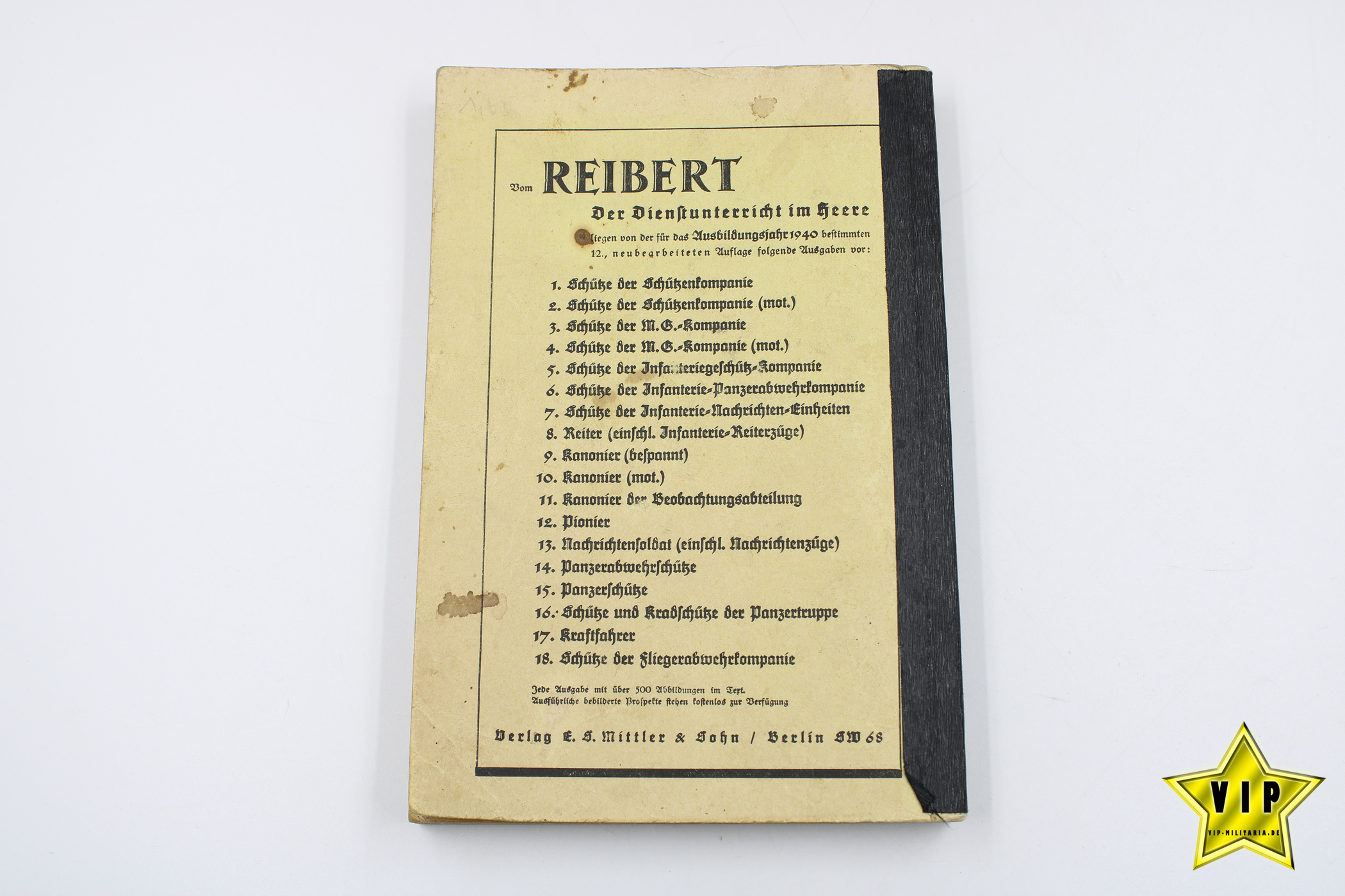 Reibert der Dienstunterricht im Heer 