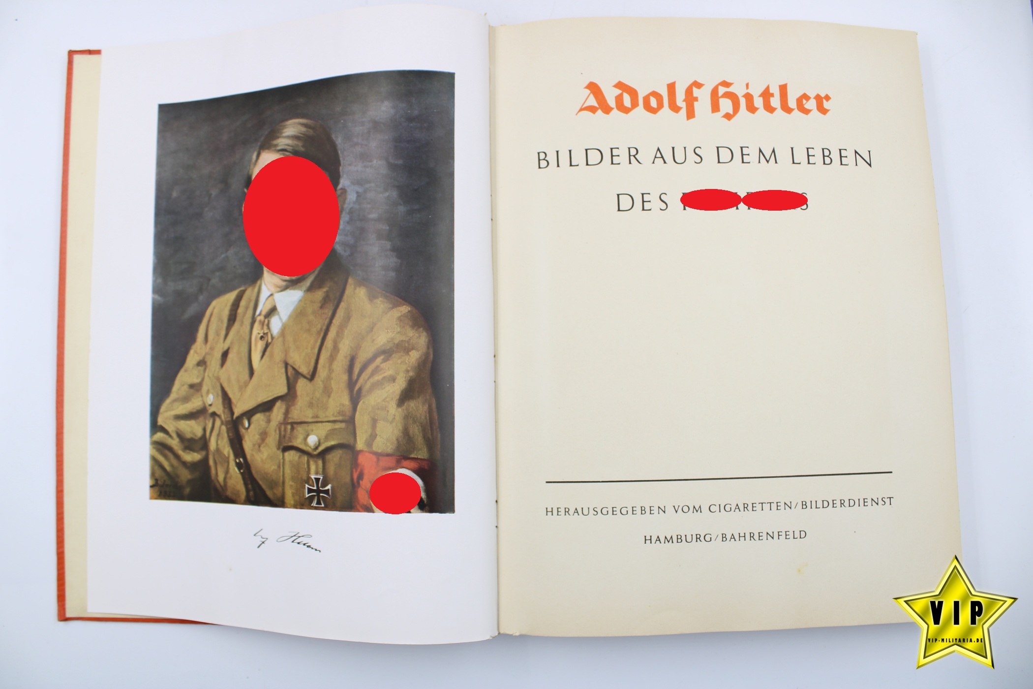 Sammelbilderalbum Adolf Hitler mit Schutzumschlag