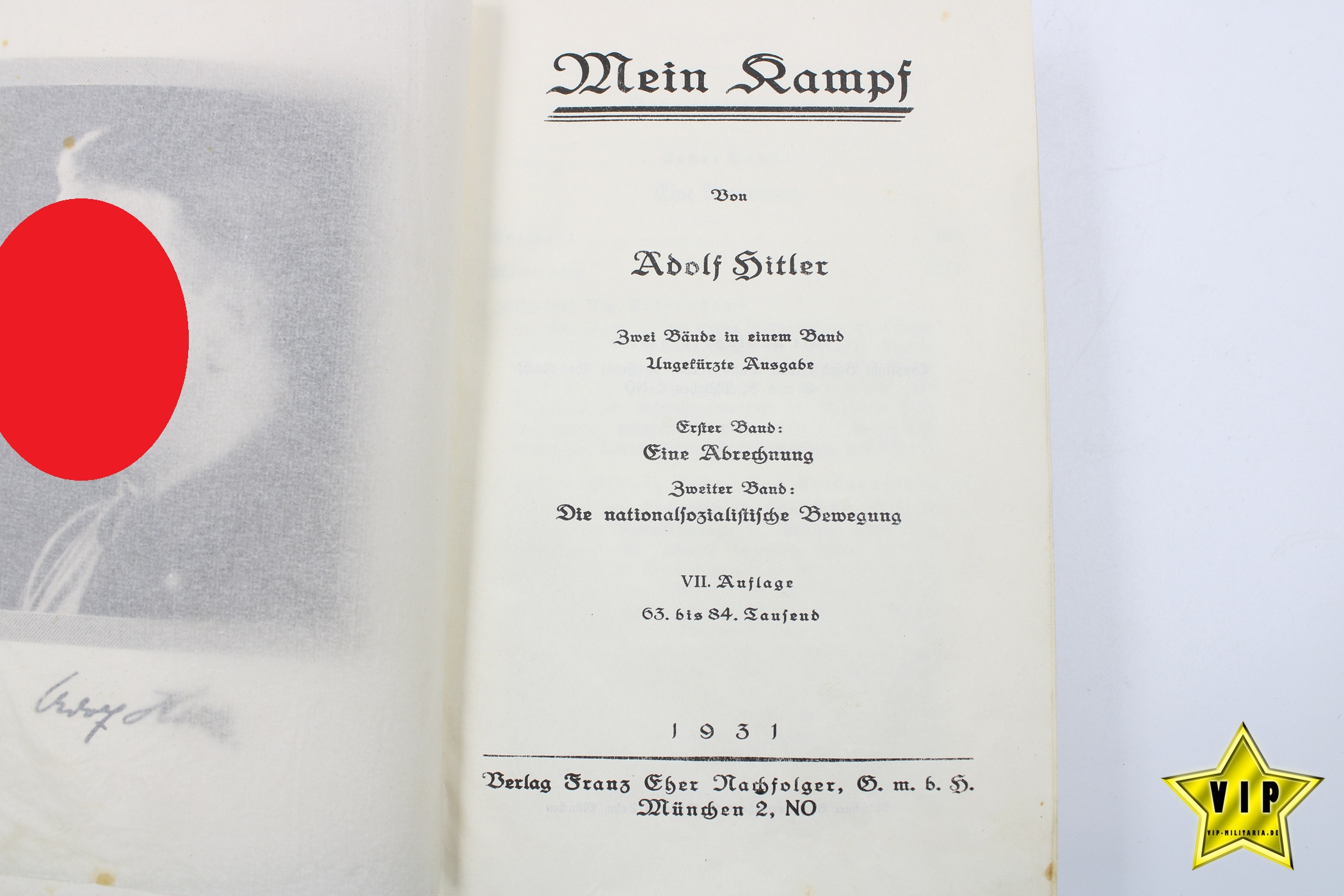 Mein Kampf 1931 frühe Volksausgabe 