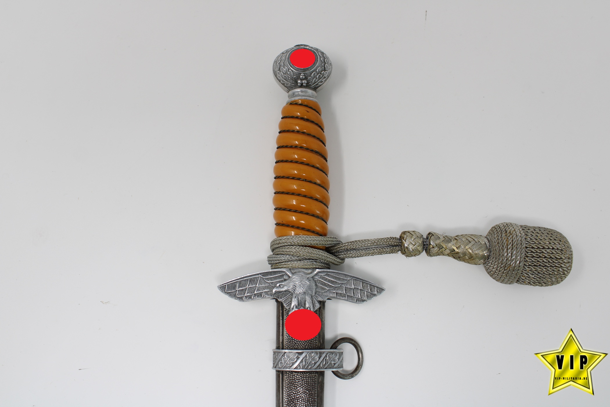 WEHRMACHT LUFTWAFFE OFFIZIERSDOLCH DES HERSTELLERS TIGER SOLINGEN