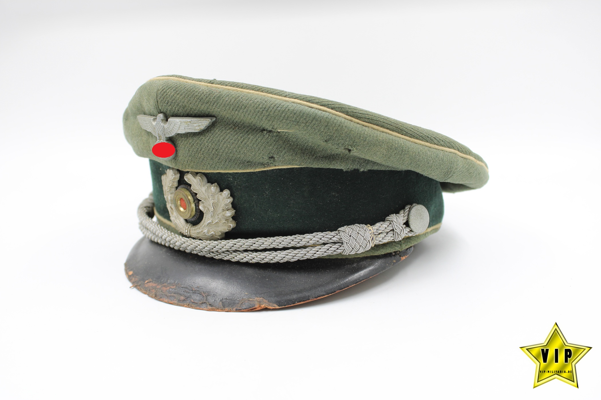 Infanterie Offizier Schirmmütze Dachbodenfund