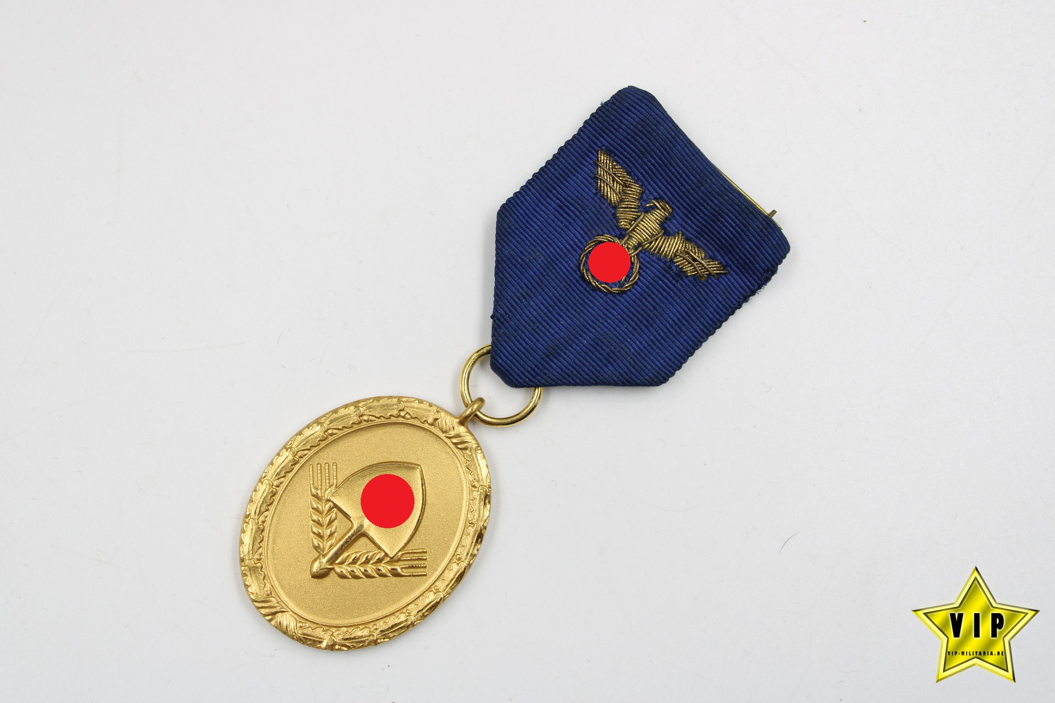 RAD Dienstauszeichnung in Gold für Männer 1.Stufe mit Bandadler