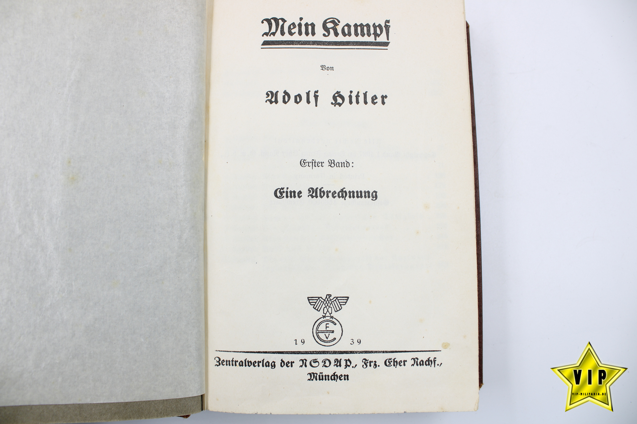 Mein Kampf Bibliotheken Ausgabe 1939