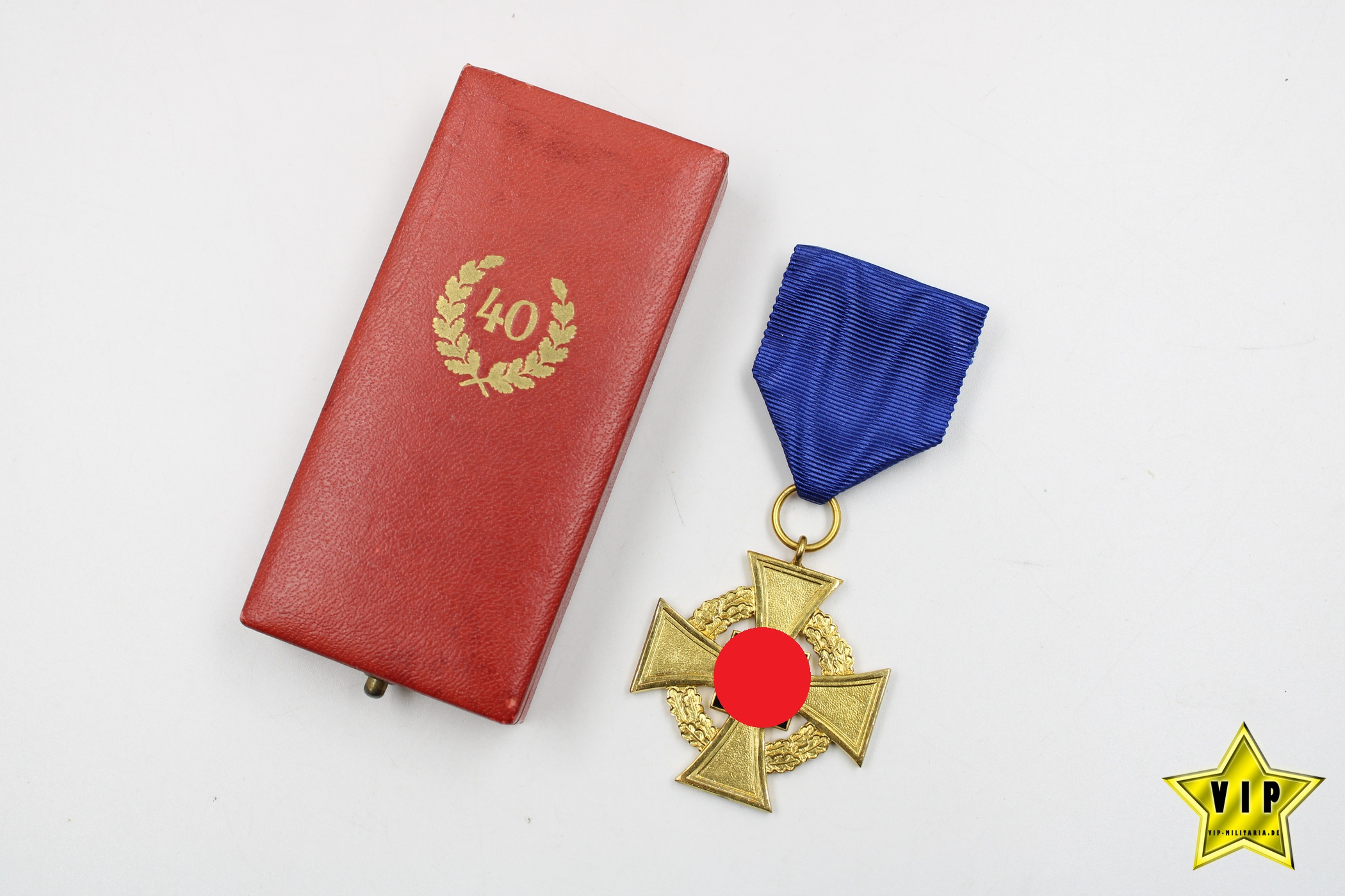 Treuedienst Ehrenzeichen in Gold 40 Jahre im Etui
