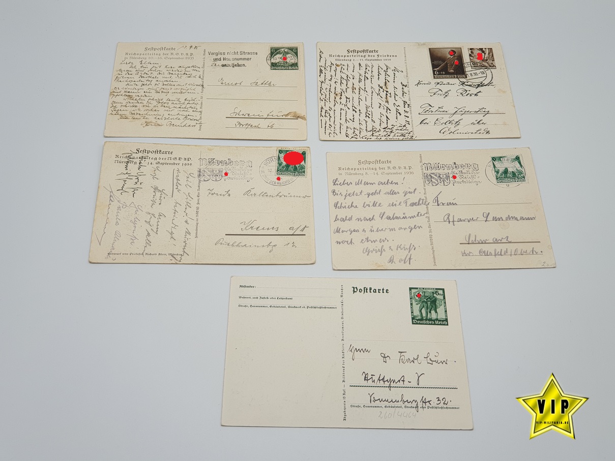 Postkarten Reichsparteitag Nürnberg