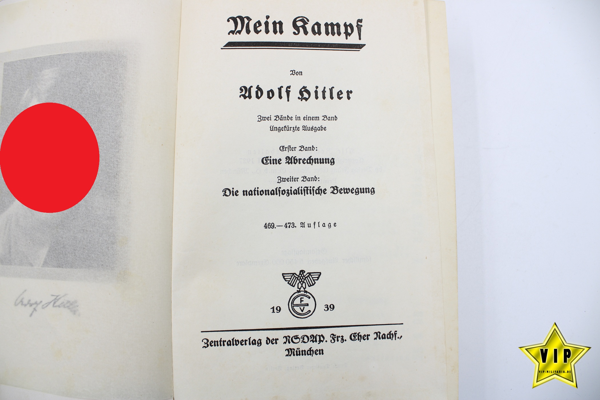 Mein Kampf 1939 mit Stadtwappen aus Münster