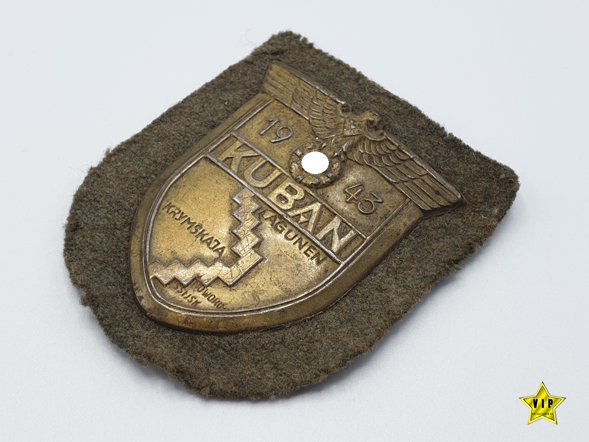 Kubanschild auf Heeresstoff